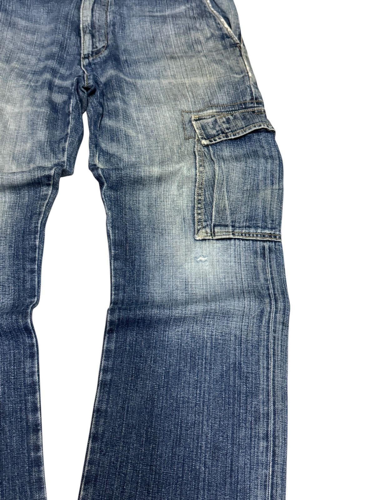 Gap Cargo GAP Multipocket Distressed Denim Pants Size US 33 - 6 Thumbnail