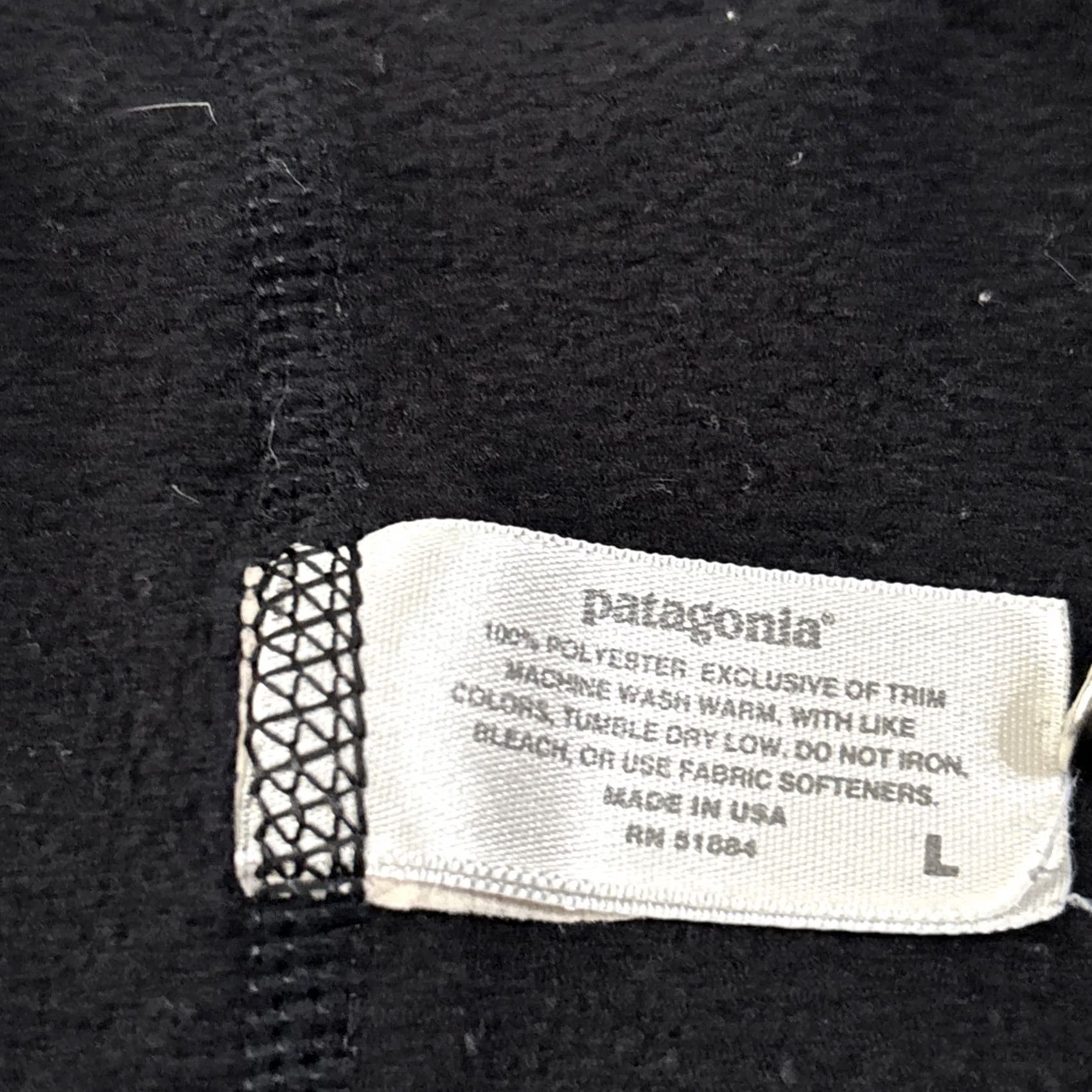 Patagonia VINTAGE Patagonia Capilene Base Layer Pants US Unisex Large Black Fleece Elastic Waist 28W 31IN - Regular Inseam Pants USA Capilene Size US 33 - 2 Thumbnail