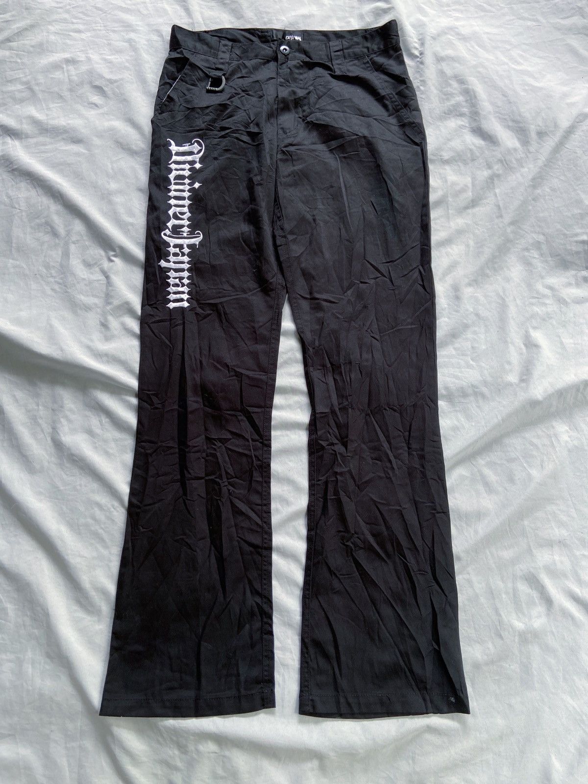 Le Grande Bleu (L.G.B.) JAPANESE DIVINER FLARED BALCK PANTS Size US 31 - 1 Thumbnail
