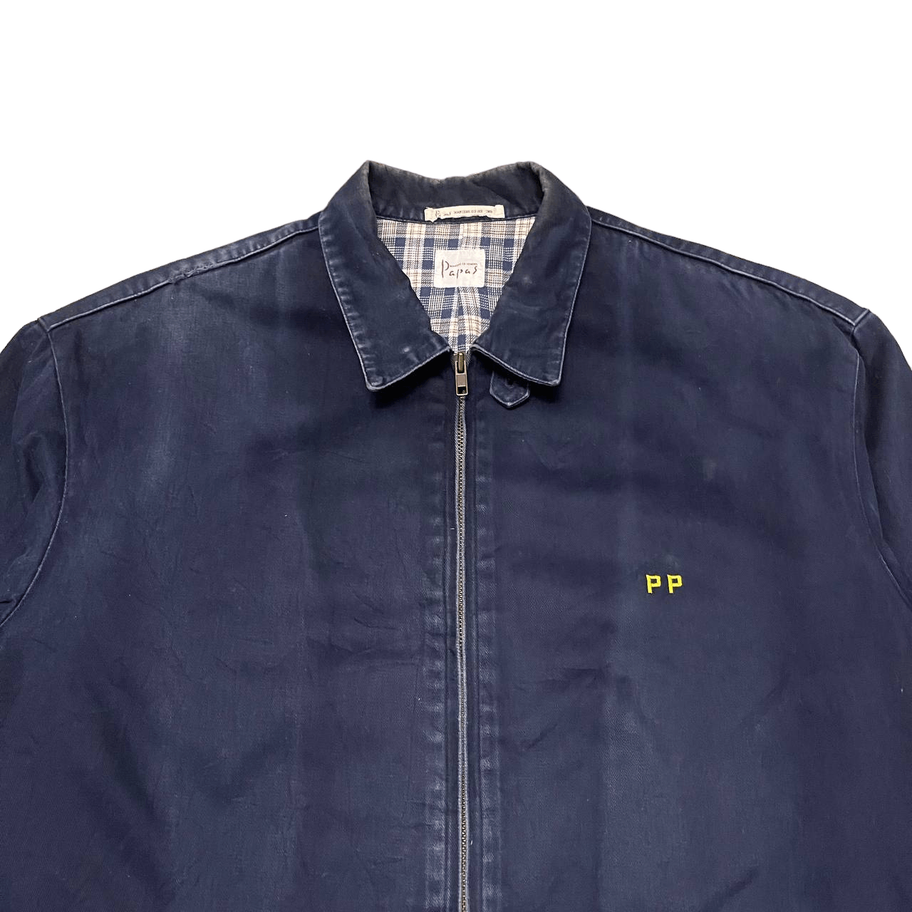 Japanese Brand Vintage Papas Indigo Jacket Size US L / EU 52-54 / 3 - 3 Thumbnail
