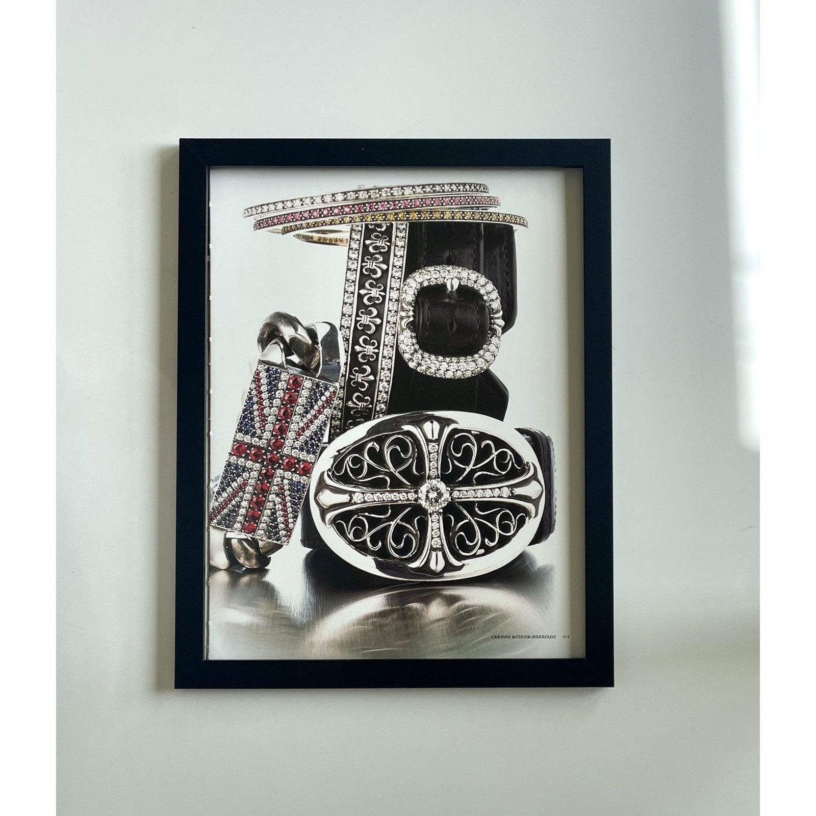 Chrome Hearts × Japanese Brand × Vintage Chrome Hearts belts w/ buckles photo Poster framed 9x11 Size ONE SIZE - 1 Thumbnail