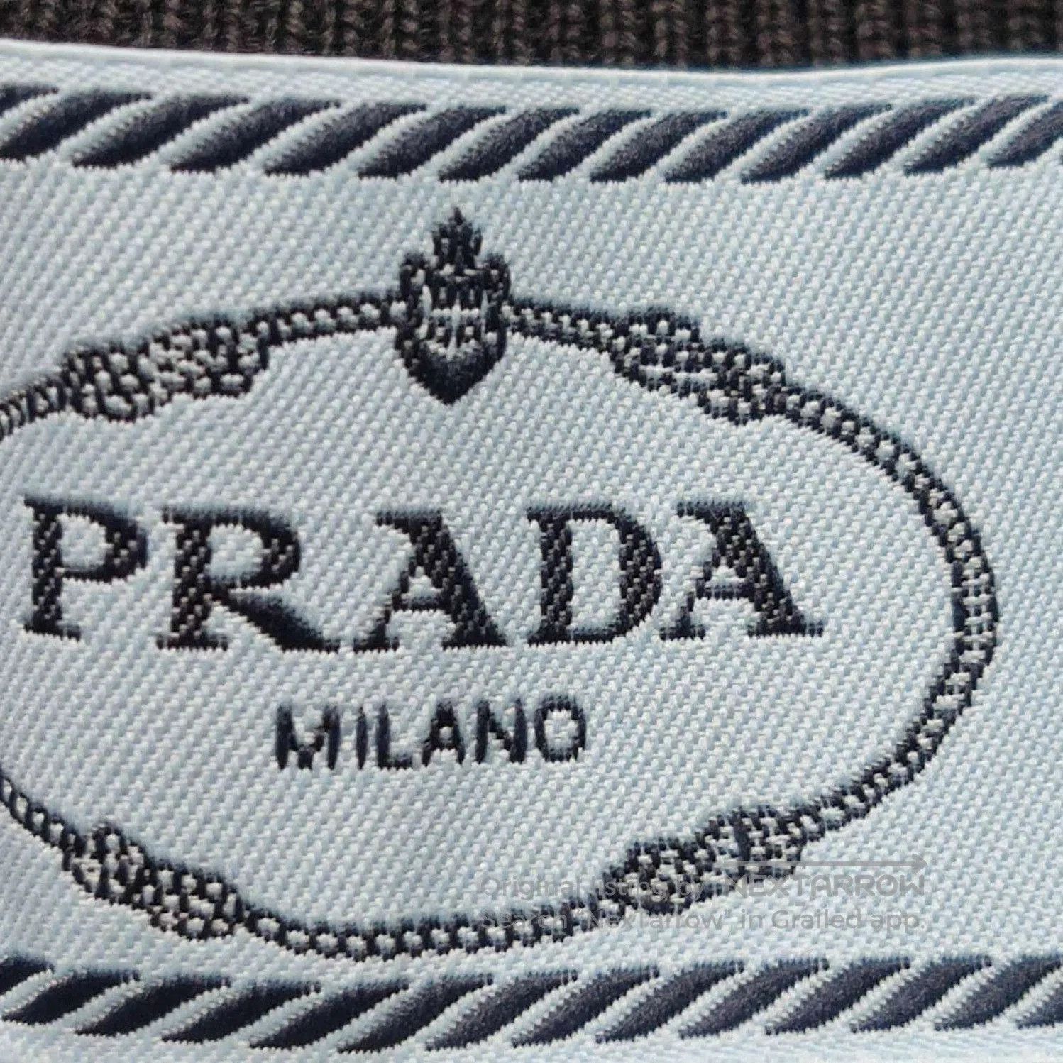 Prada Black Wool High Collar Dress .