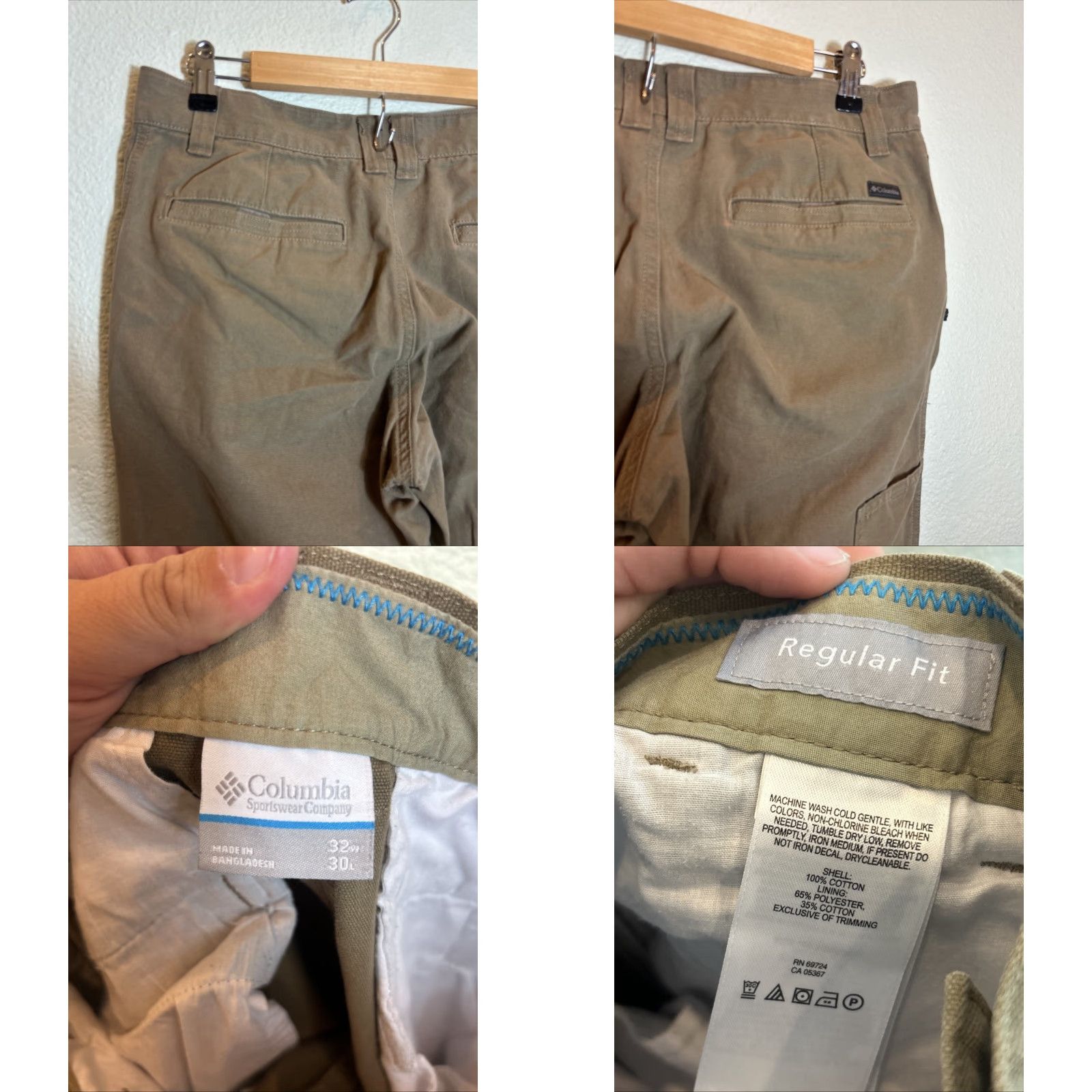 Vintage Columbia ROC Pants Regular Fit Khakis Mens 32x30 Beige Stains Size US 32 / EU 48 - 9 Thumbnail