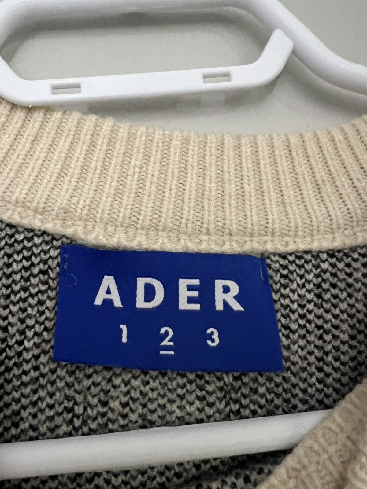 Ader Error Ader Error - Oversized Logo-Intarsia Wool Sweater Size US L / EU 52-54 / 3 - 2 Thumbnail