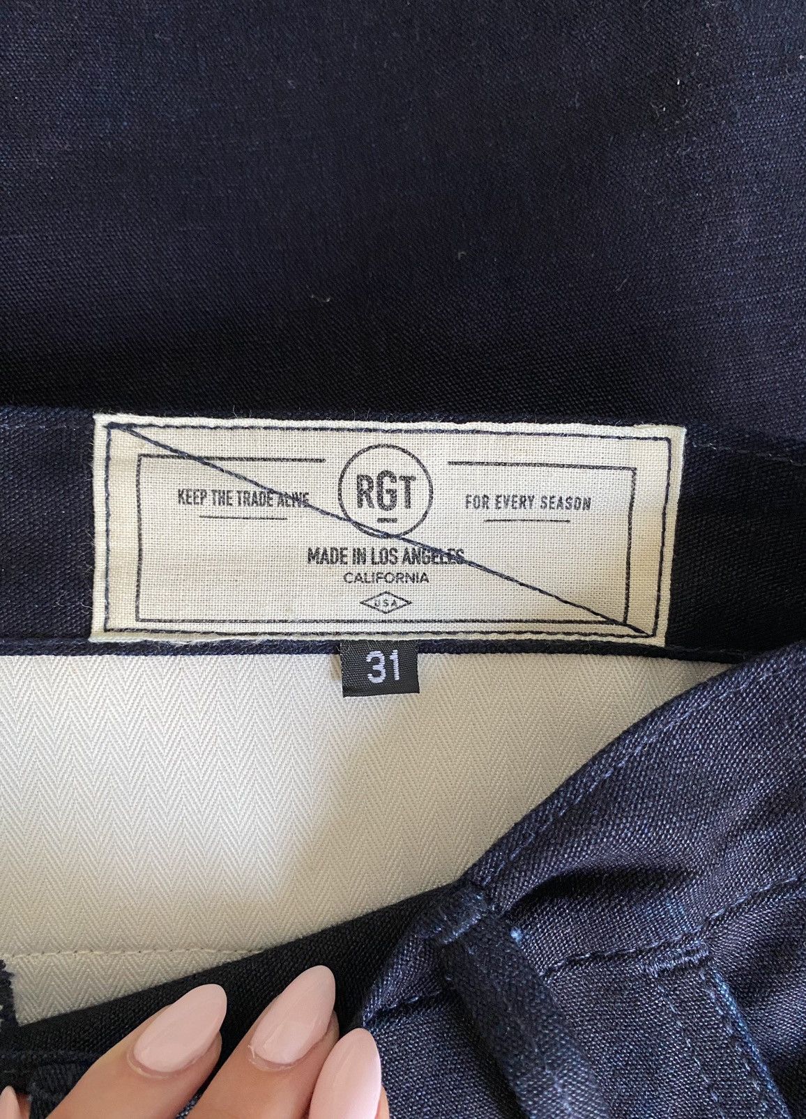 Rogue Territory Rogue Territory Denim Dark Blue Trousers, Size:31 Size US 31 - 5 Thumbnail