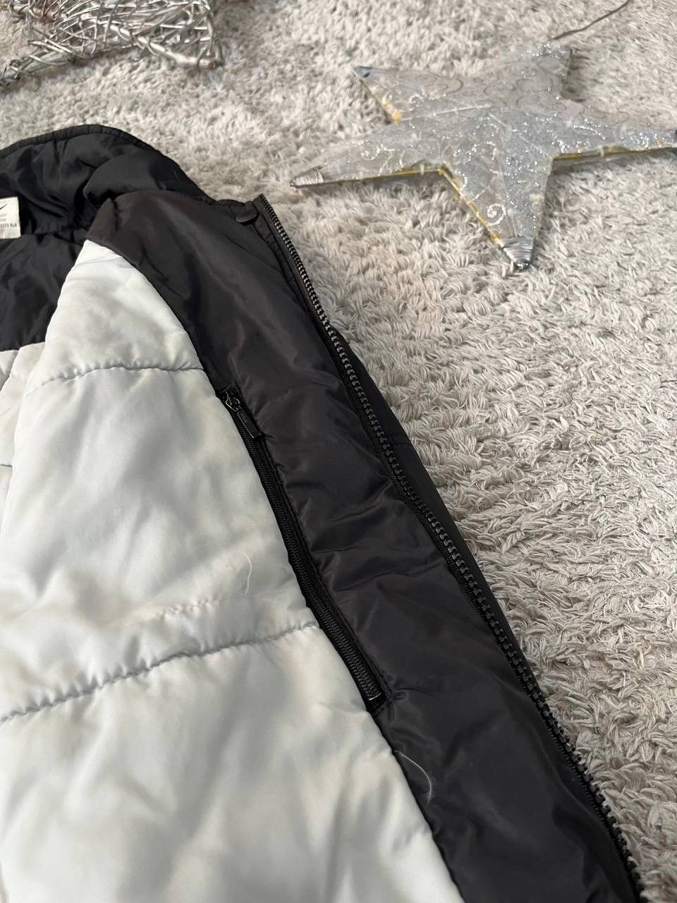 Nike × Vintage 90s Nike Vintage Swoosh Puffer Light Jacket Streetwear Size US M / EU 48-50 / 2 - 11 Thumbnail