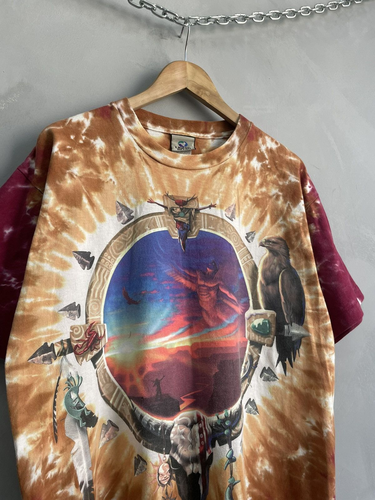 Liquid Blue Rare 90s abstract Liquid Blue retro T shirt Size US L / EU 52-54 / 3 - 4 Thumbnail