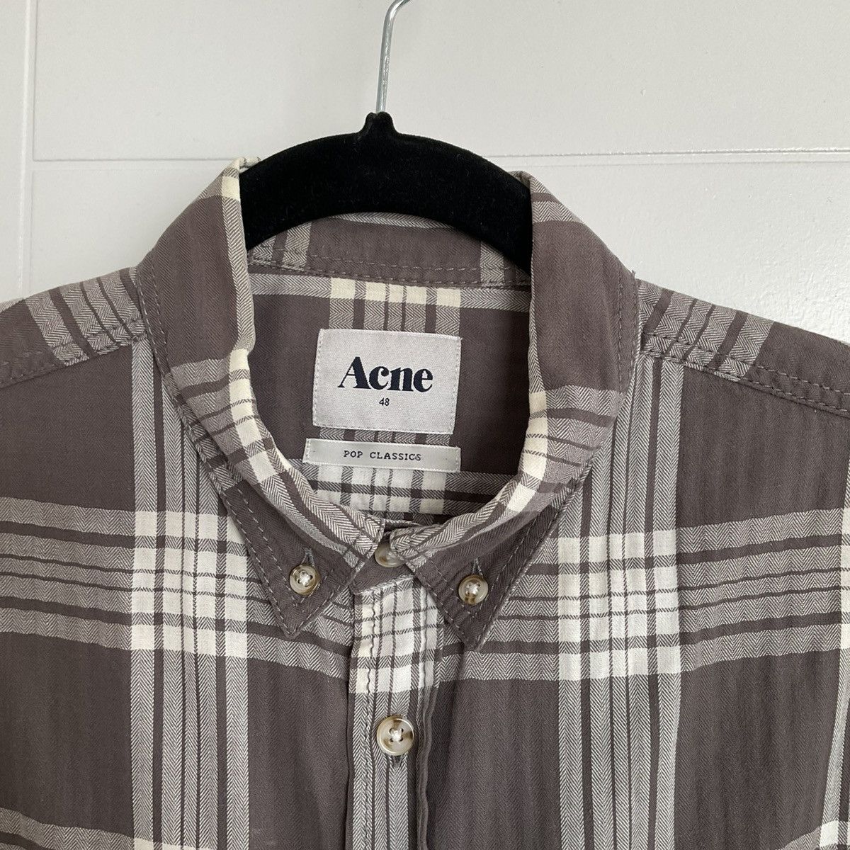 Acne Studios Acne Pop Classics Checkered Shirt - Size M Size US M / EU 48-50 / 2 - 2 Thumbnail