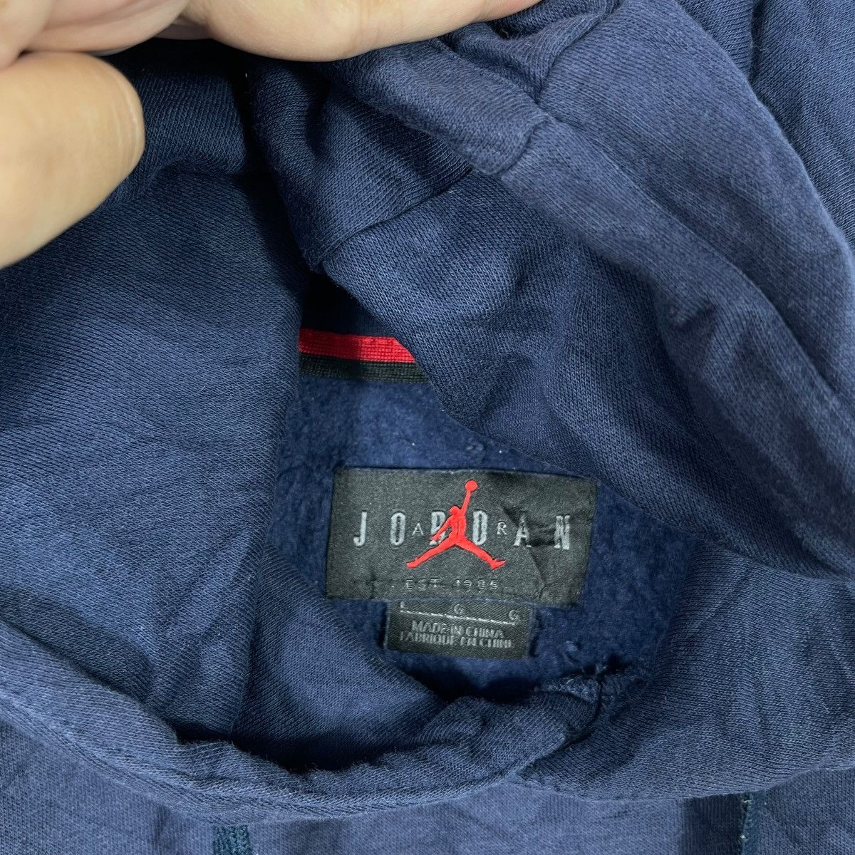 Jordan Brand Jordan Brand Jumpman Big Logo Pullover Hoodie Navy Blue Size US L / EU 52-54 / 3 - 3 Thumbnail