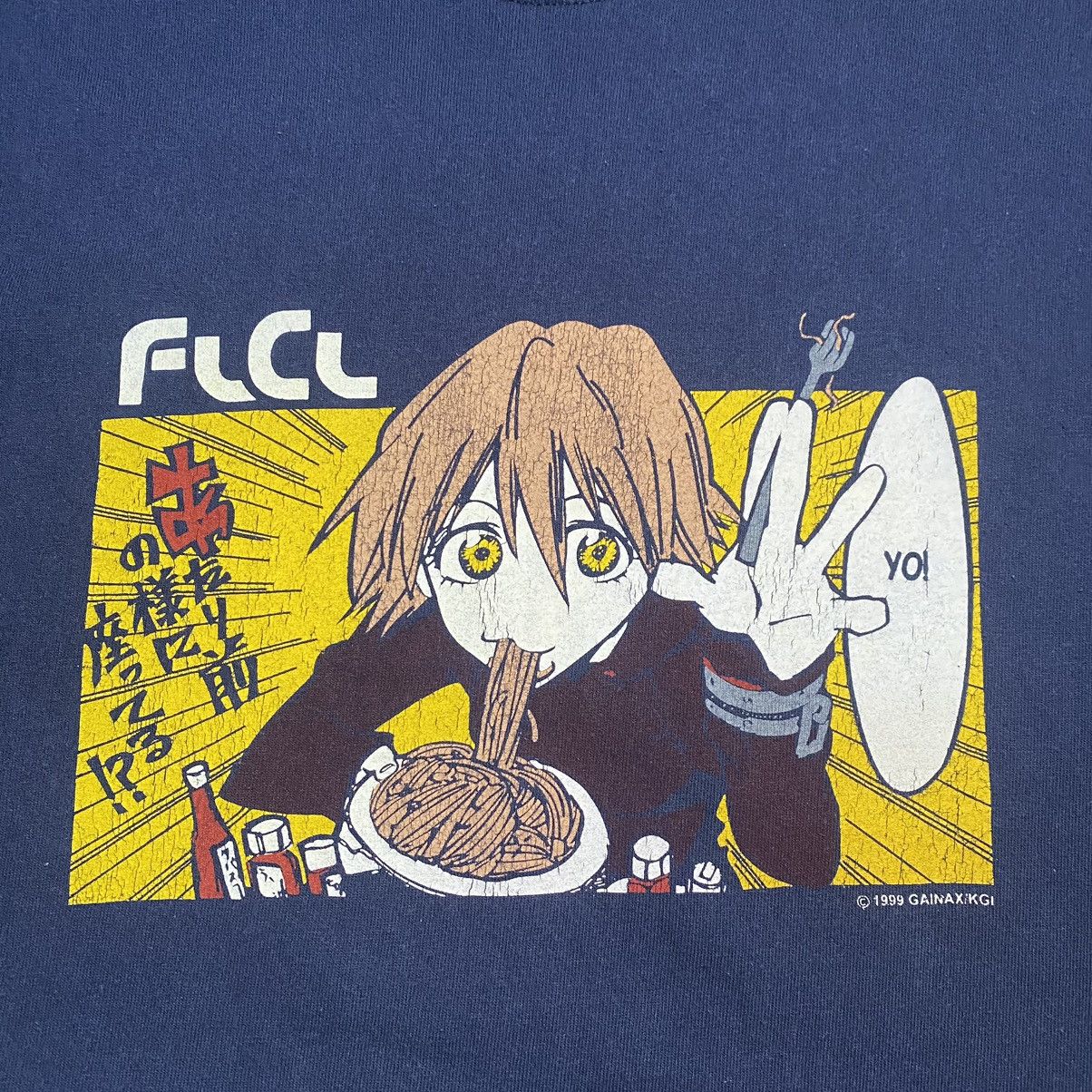 Anime VINTAGE 1999 FLCL FOOLY COOLY ANIME T SHIRT GAINAX Size US M / EU 48-50 / 2 - 5 Thumbnail