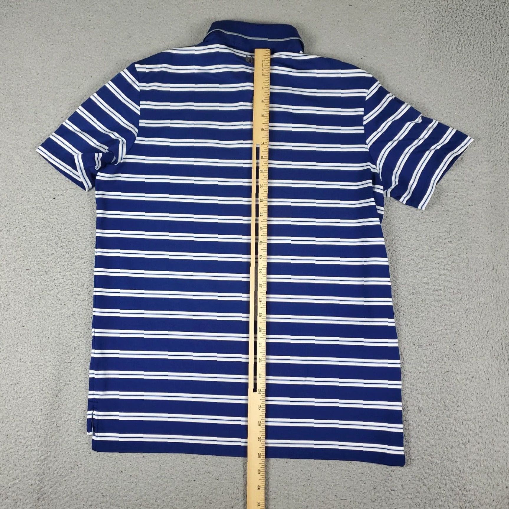 Vintage Greyson Polo Shirt Mens Size Medium Blue Striped Golf Casual Short Sleeve Shirt Mens Size US M / EU 48-50 / 2 - 5 Thumbnail