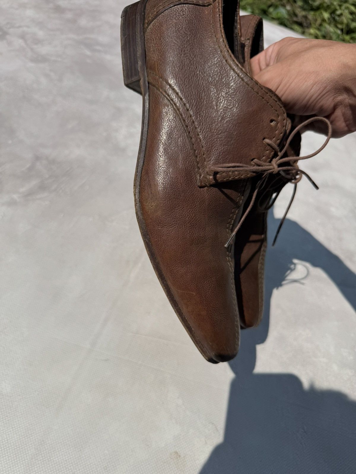 Prada Prada Derby Brown Leather Shoes Size US 7 / EU 40 - 12 Thumbnail