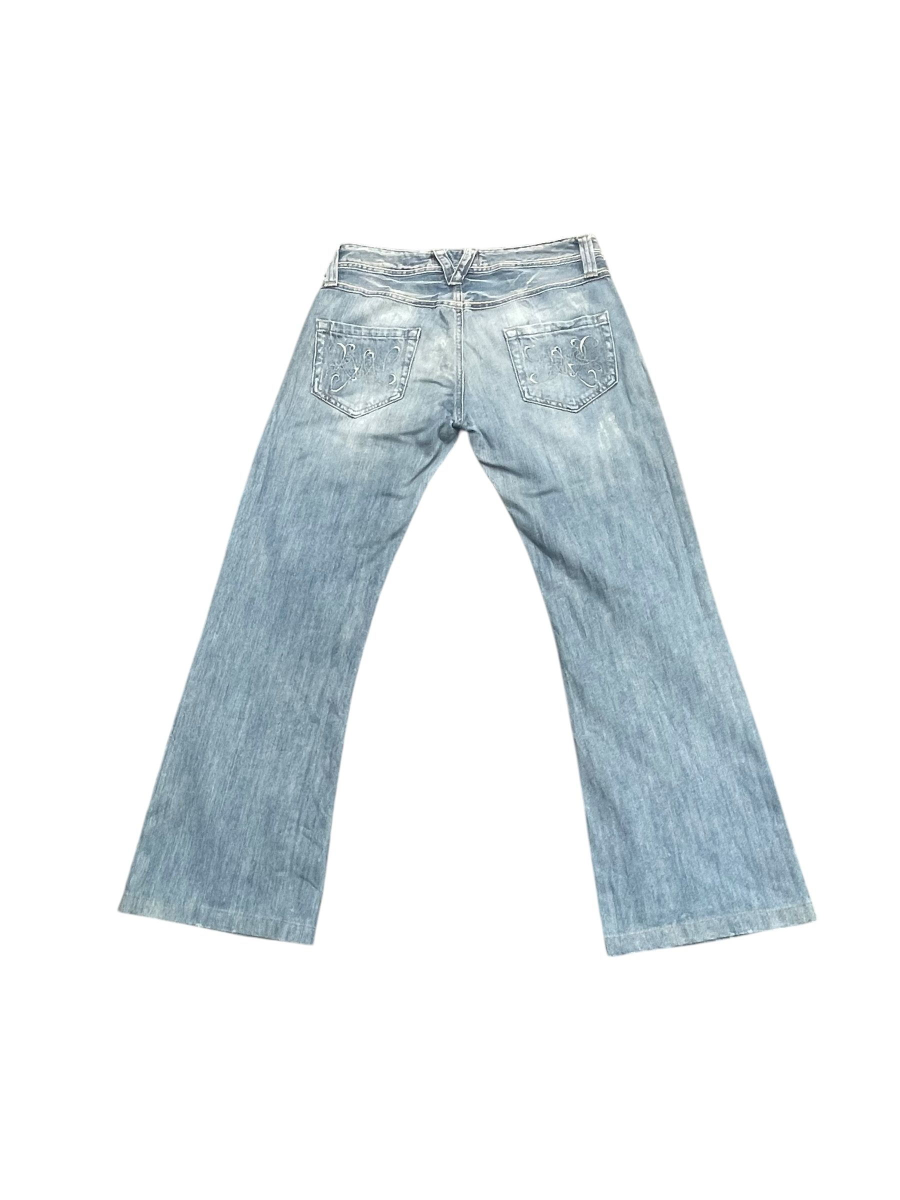 Japanese Brand Fap Flare Distresed Denim Size 32" / US 10 / IT 46 - 5 Thumbnail