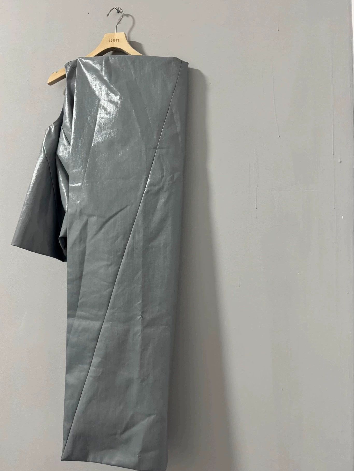 Rick Owens special-coated asymmetrical top with tags