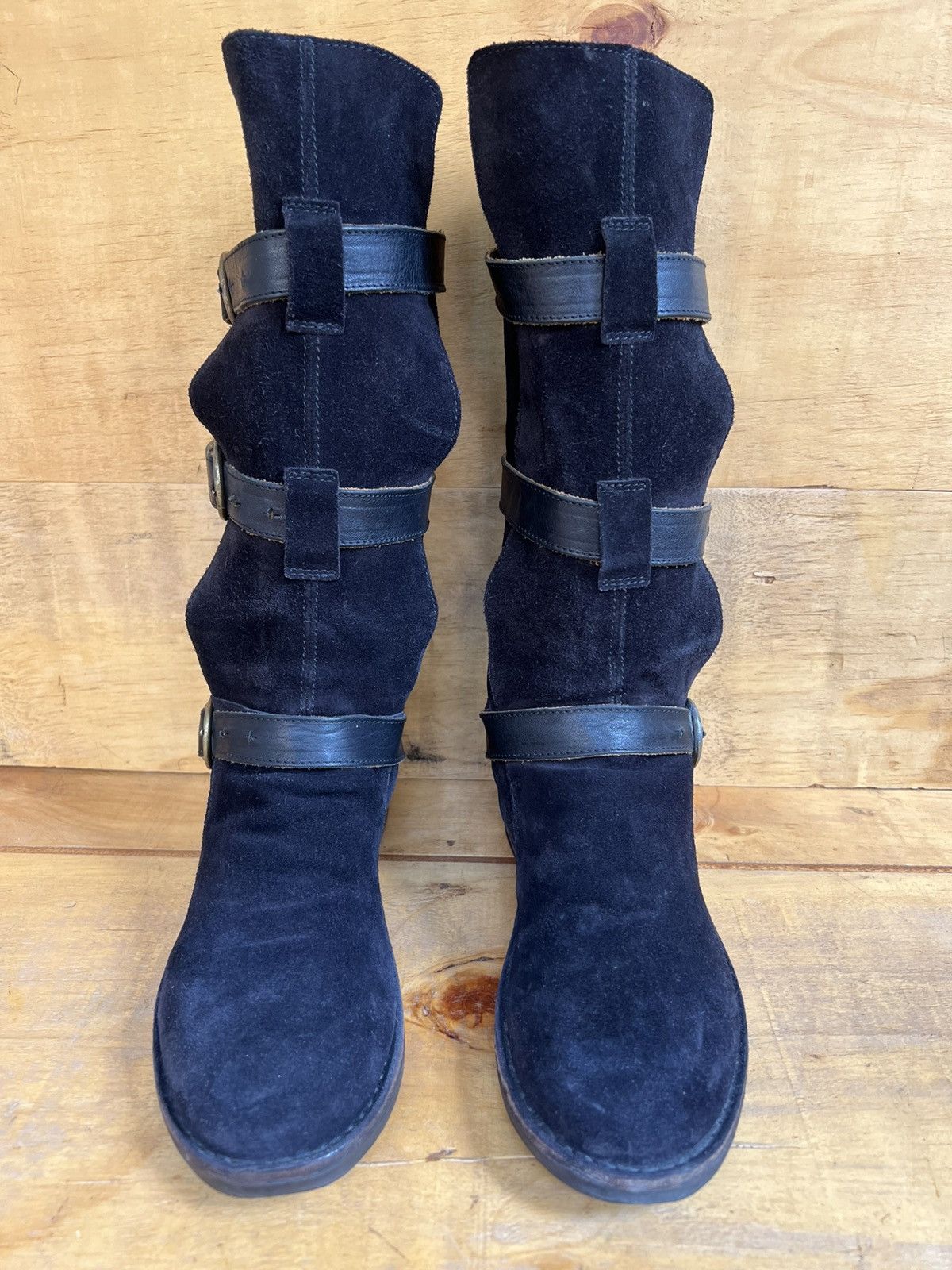 Fiorentini + Baker FIORENTINI+BAKER, Time-less 3 Buckle Black Suede Iconic Boot Size US 9 / IT 39 - 5 Thumbnail