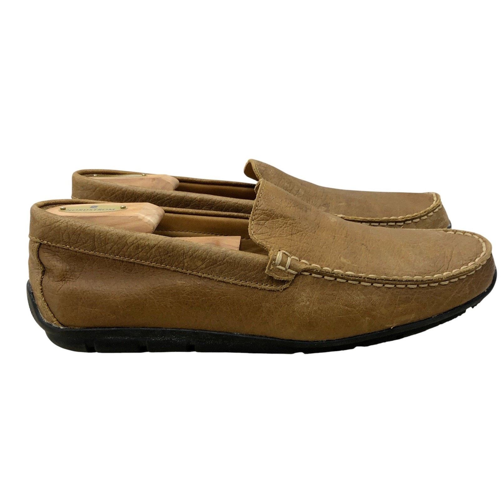 Footjoy FootJoy Loafers 10 M Tan Leather Driving Moccasin Slip On Size US 10 / EU 43 - 2 Thumbnail