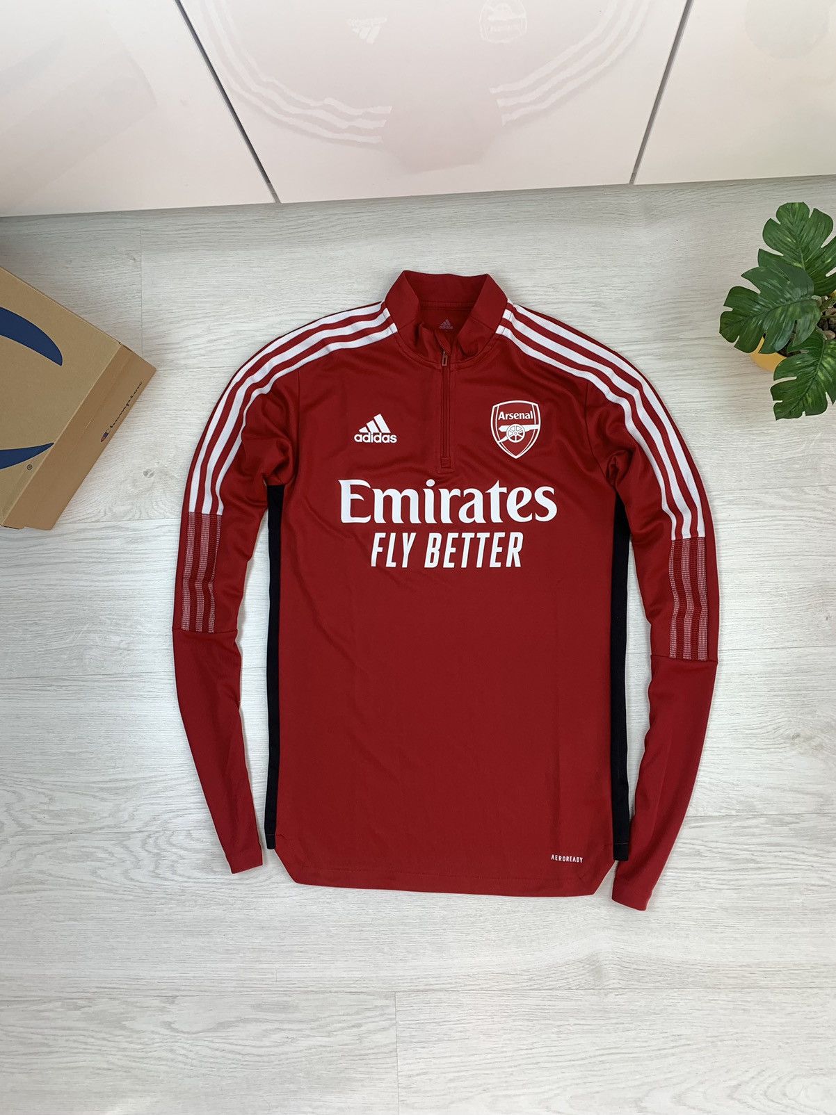 Adidas Adidas FC Arsenal 2021-2022 Half-Zip Training Jacket Size S Size US S / EU 44-46 / 1 - 1 Thumbnail