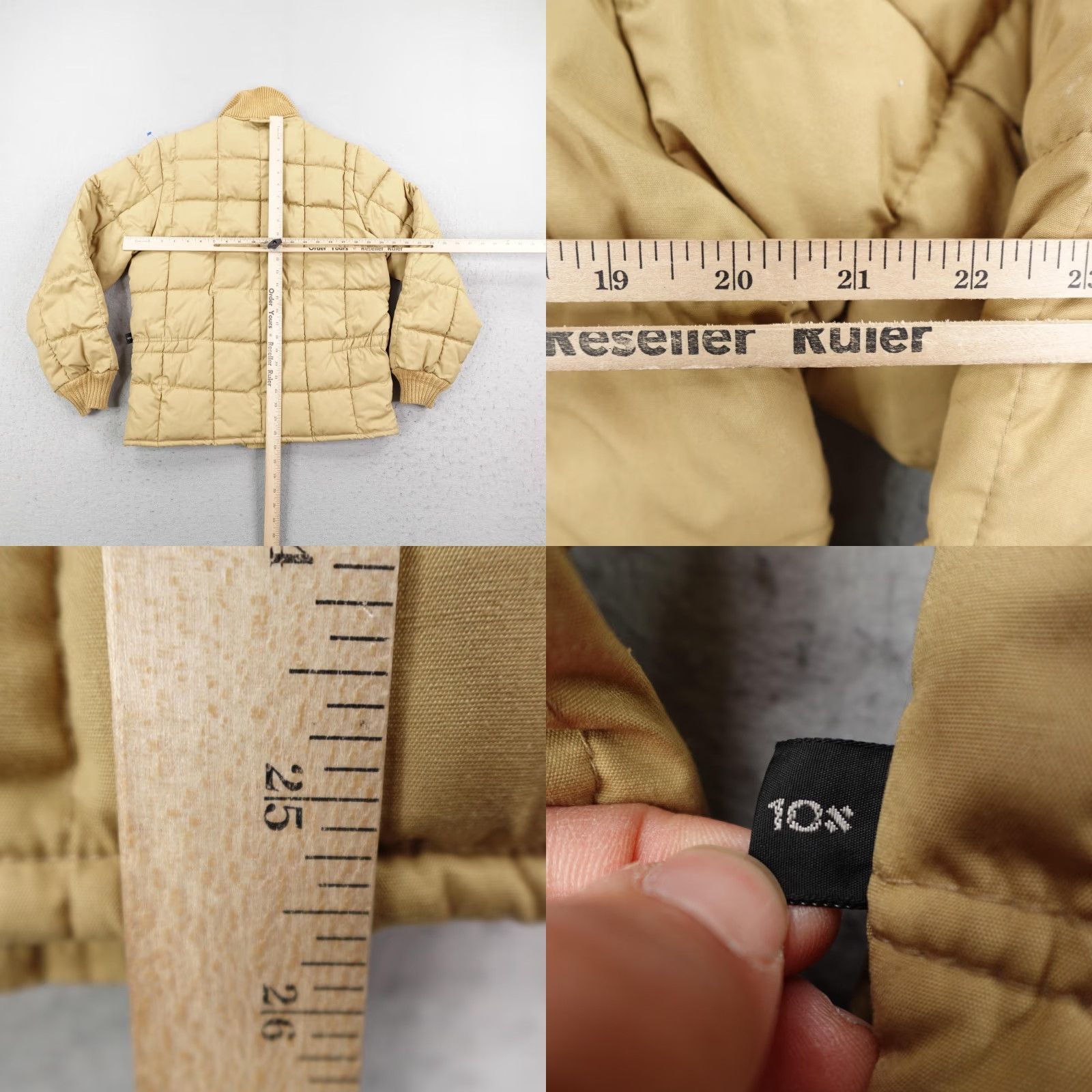 Vintage Vintage 10X Jacket Mens Medium Beige Quilted Hunting Puffer Shooting Suede 80s Size US M / EU 48-50 / 2 - 8 Thumbnail