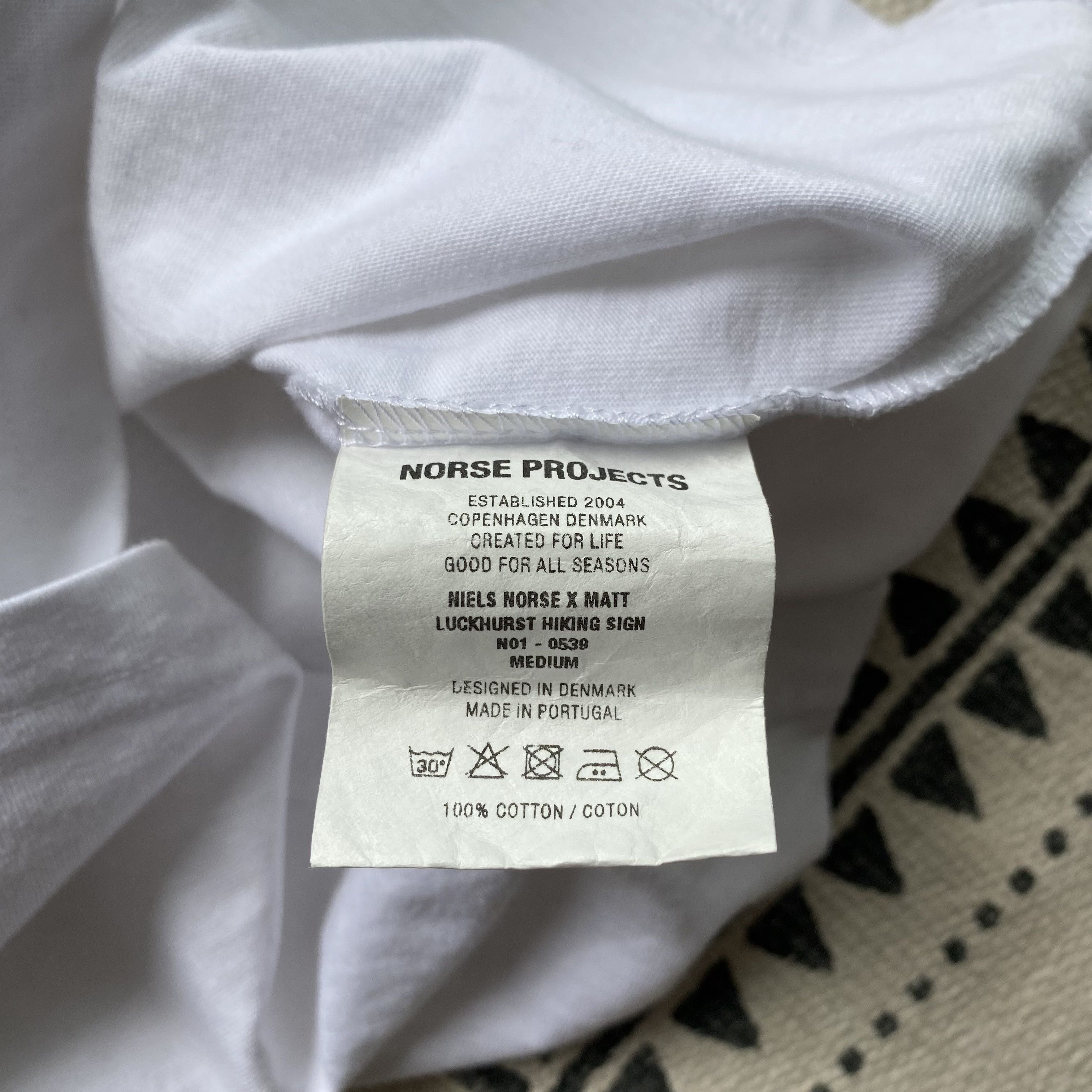 Norse Projects Norse Projects Tee White printed Sreetwear Size US M / EU 48-50 / 2 - 6 Thumbnail