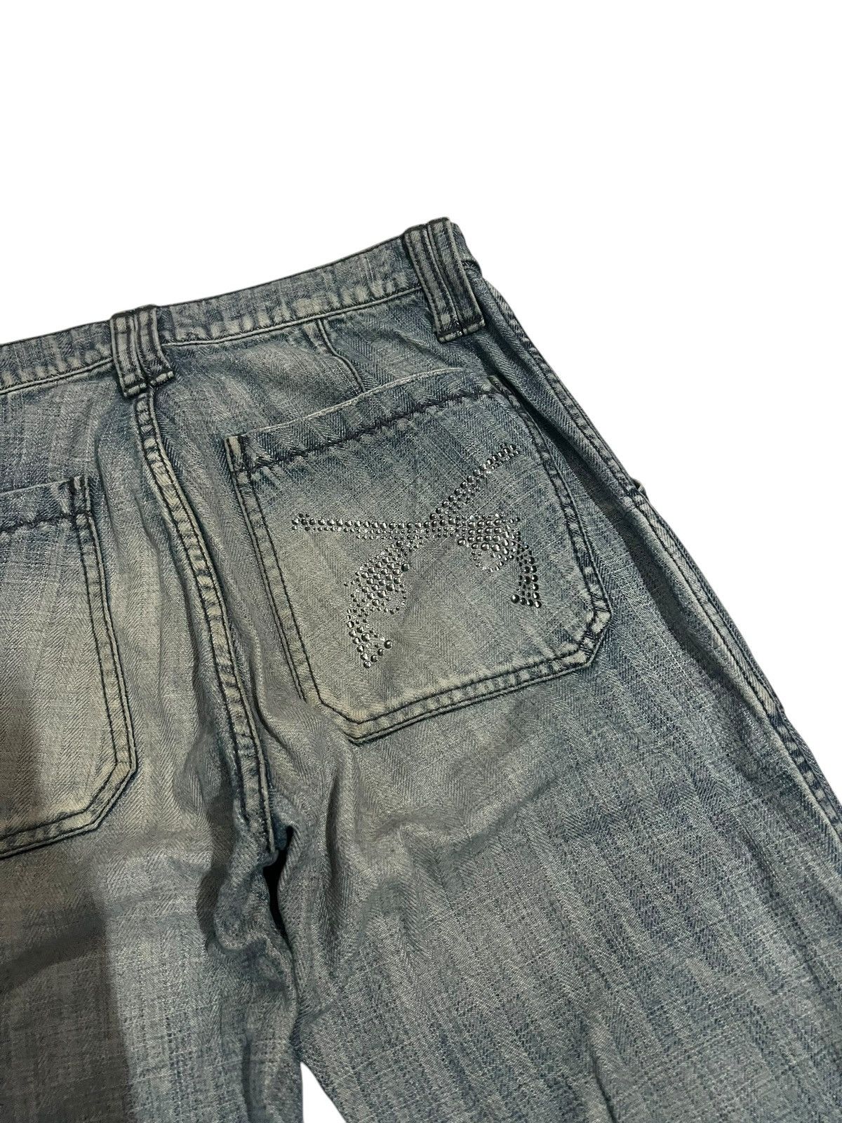 If Six Was Nine × Roar × Seditionaries 🌈90s Style🌈Roar Peace & Love Mud Wash Flare Jean Size US 28 / EU 44 - 11 Thumbnail
