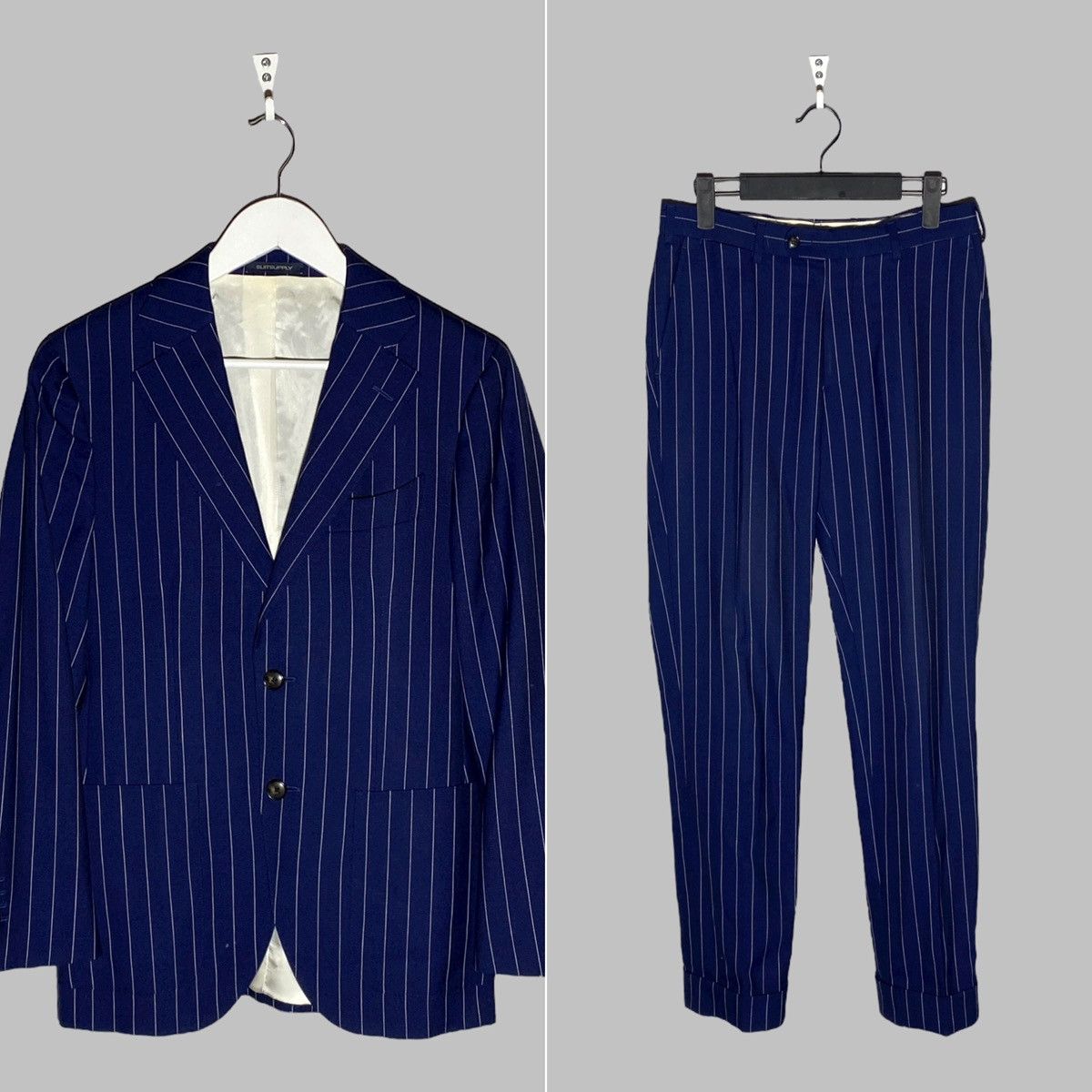 Suitsupply Suitsupply Pinstripes Suit La Spalla Single Breasted Size 40R - 1 Thumbnail