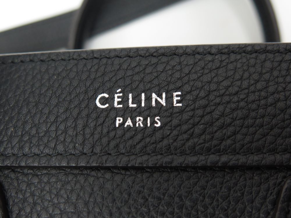 Celine o1w1db10326 189243DRU Size :OS/ Nano Crossbody Bag in Black Size ONE SIZE - 8 Thumbnail