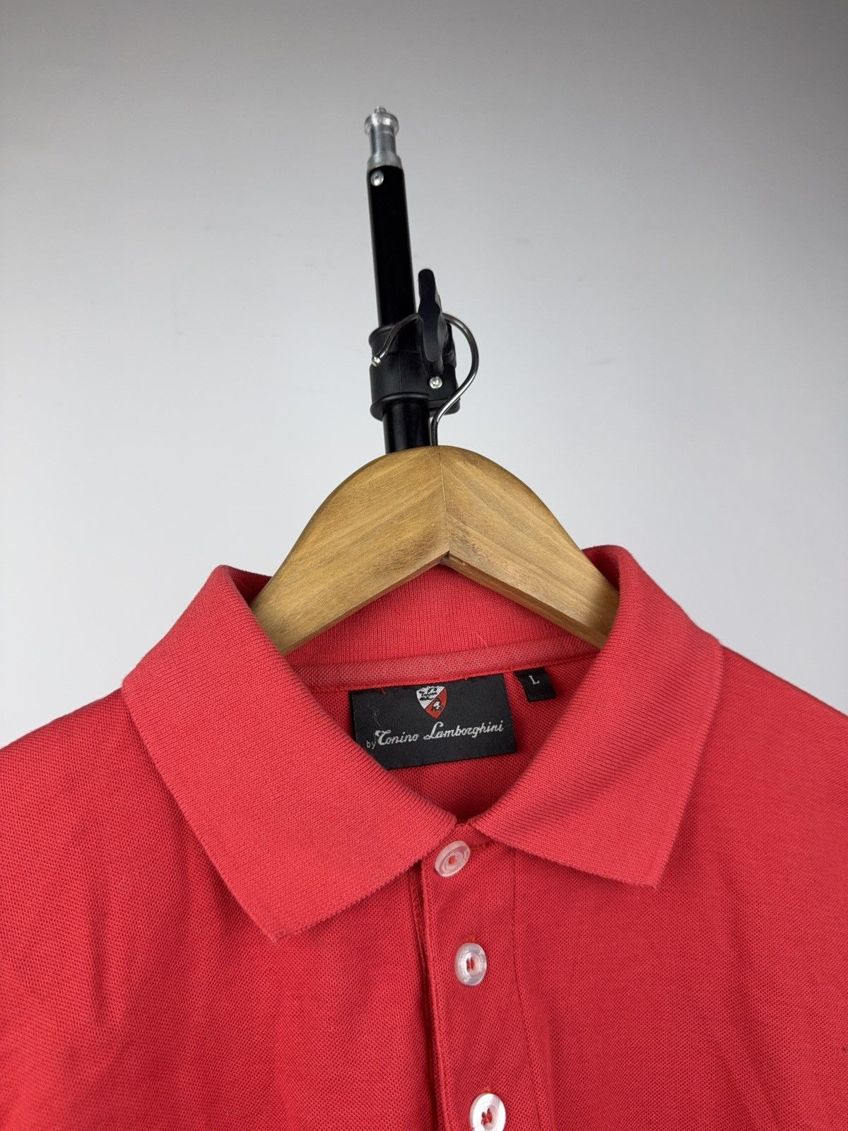 Tonino Lamborghini Vintage 90s Retro Racing Tonino Lamborghini Red Polo Shirt 🐂 Size US L / EU 52-54 / 3 - 4 Thumbnail