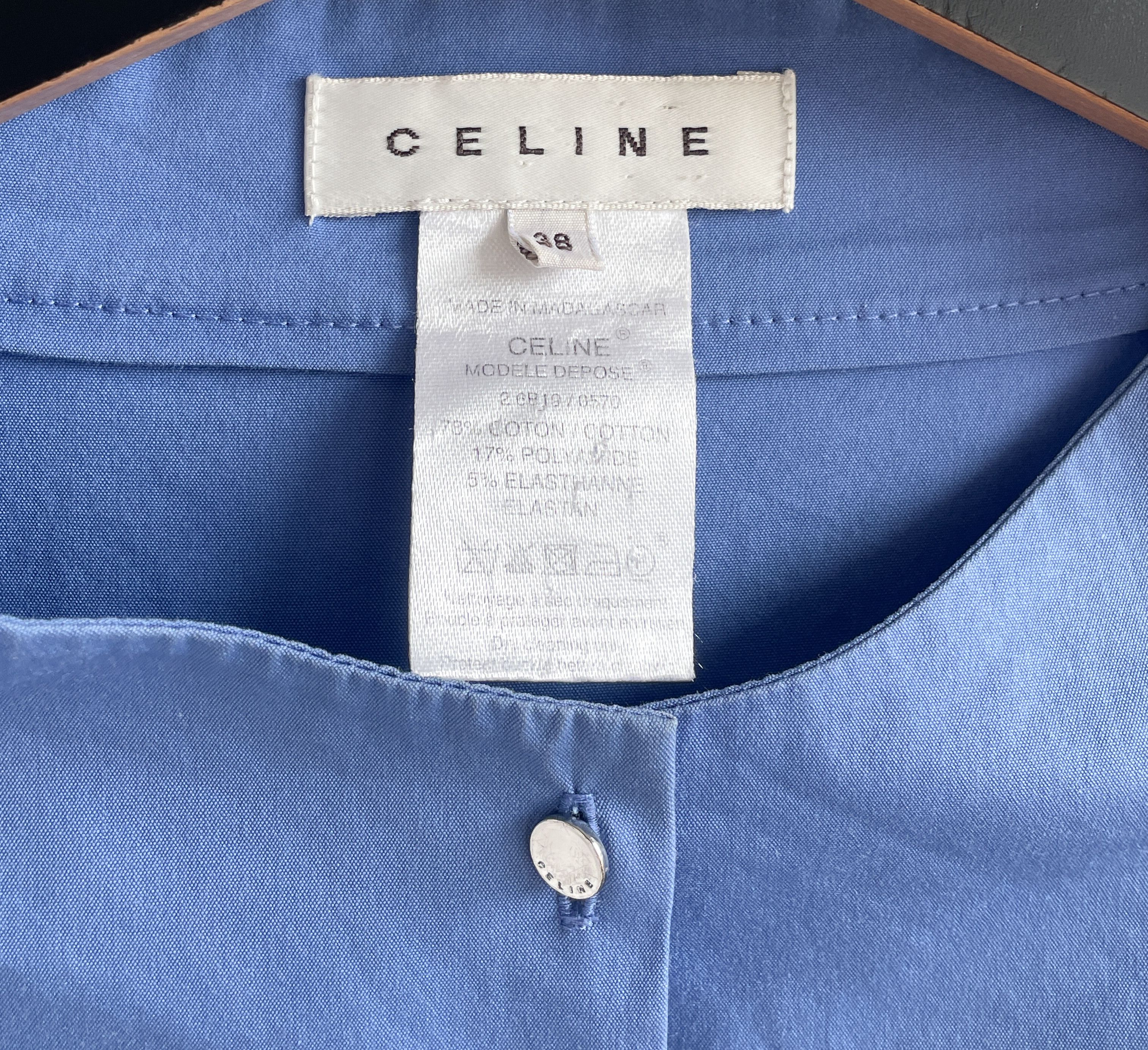 Celine blue cotton dress Size S / US 4 / IT 40 - 8 Thumbnail