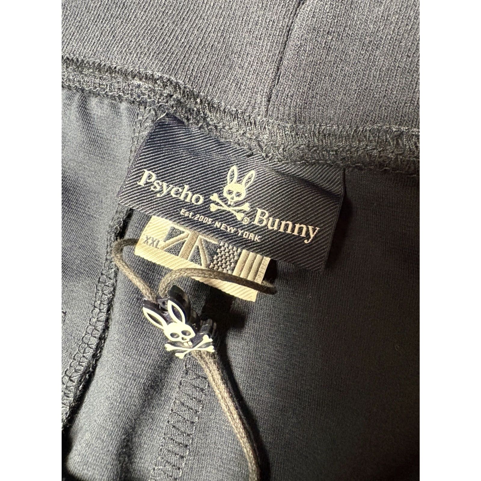 Psycho Bunny Psycho Bunny Joggers Men XXL Blue Cotton Sweat Pants Drawstring Sweatpants Regular Pockets Gym & Training Size US 39 - 3 Thumbnail