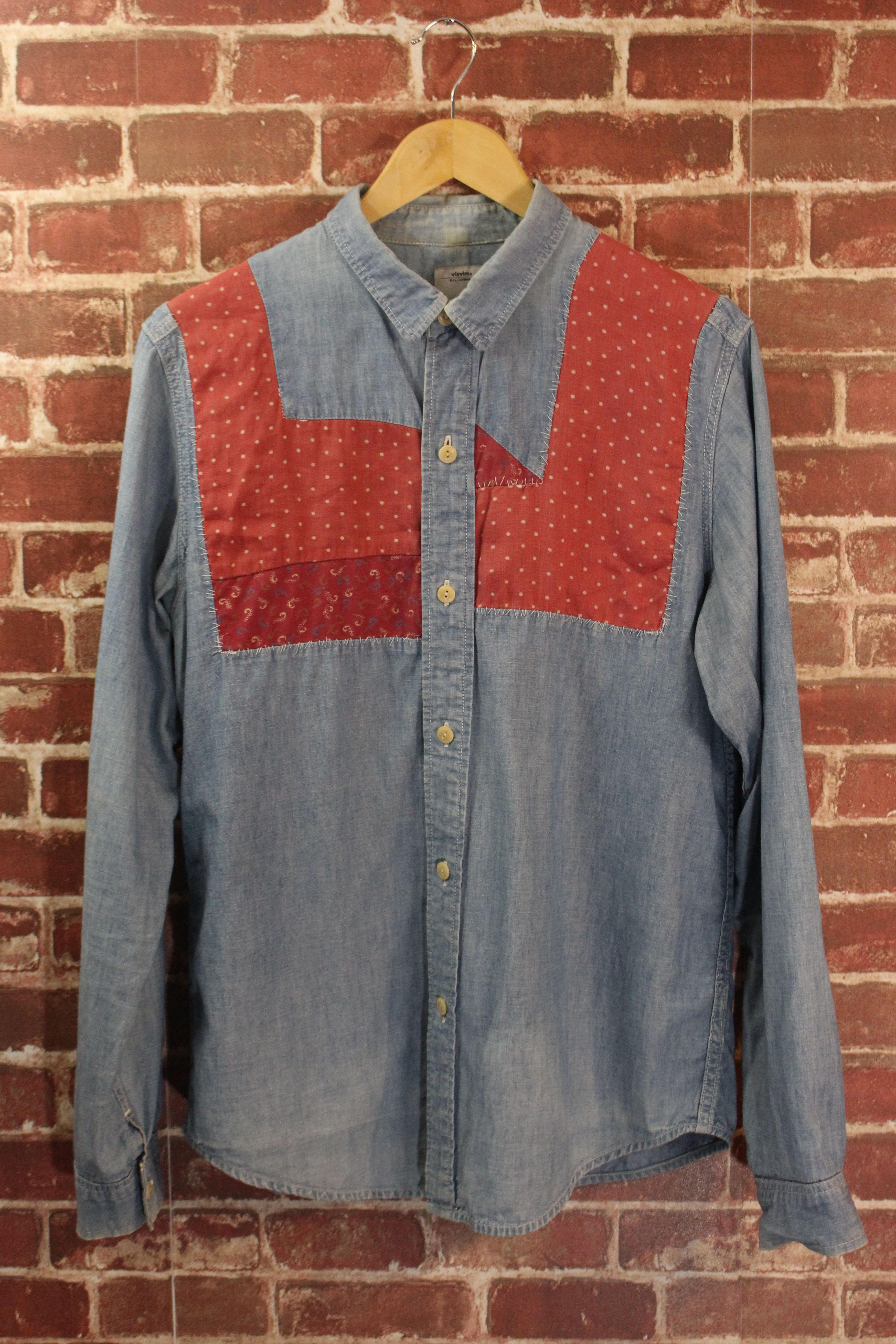 Visvim Granger Shirt Chambray P.W. Cotton Short Sleeve