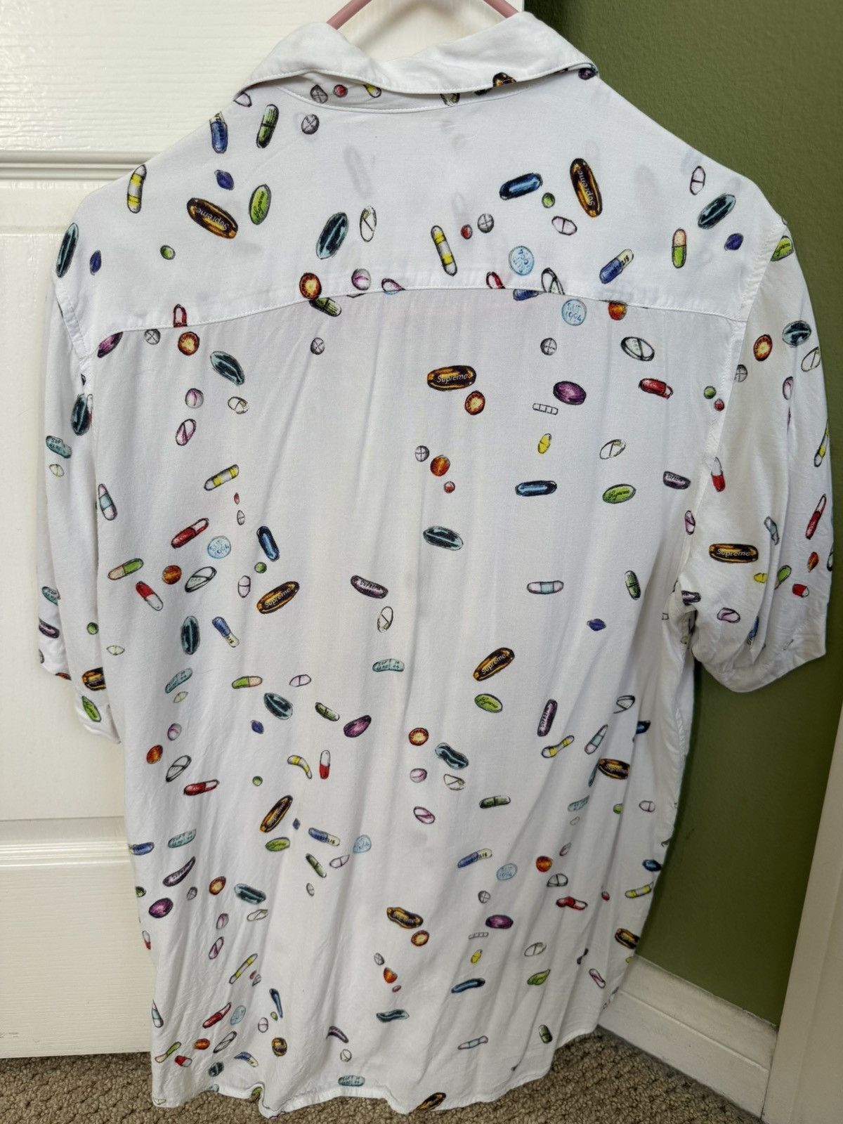 Supreme Supreme 2017 Pills Rayon Button Up Shirt Size US M / EU 48-50 / 2 - 3 Thumbnail