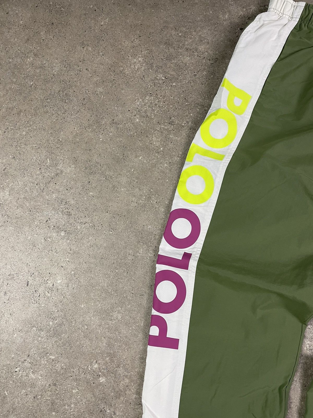 Polo Ralph Lauren Vintage Polo Ralph Lauren Nylon Drill Parachute Track Pants Size US 28 / EU 44 - 2 Thumbnail