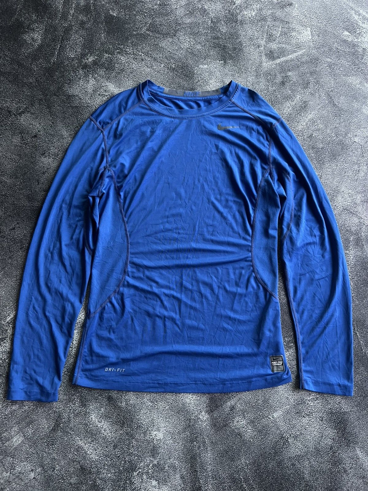 Nike Nike Pro Combat Compression Running Dri Fit Long Sleeve Size US S / EU 44-46 / 1 - 1 Thumbnail