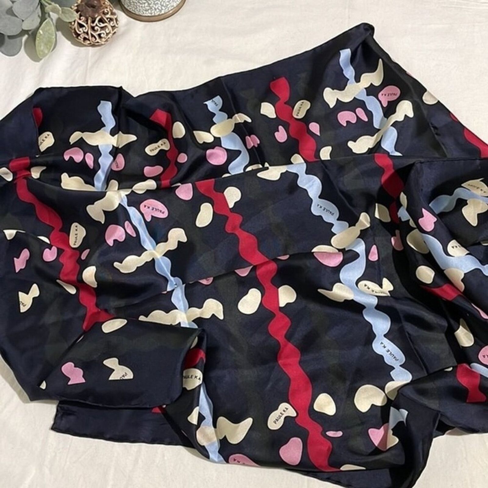 PAULE KA Paule Ka Scarf Chic Polished Protect Navy Multiple Colors Size ONE SIZE - 3 Thumbnail