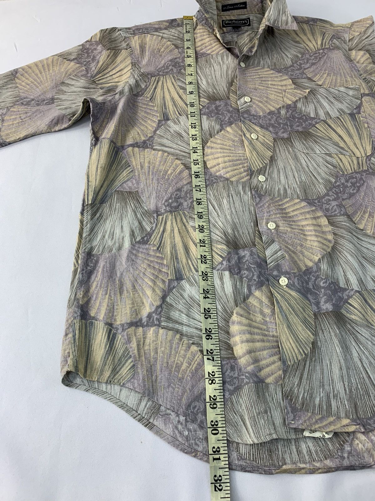 Burberry × Vintage Rare 90s Burberrys Of London Button Up Shirt Shell Design Size US L / EU 52-54 / 3 - 12 Thumbnail