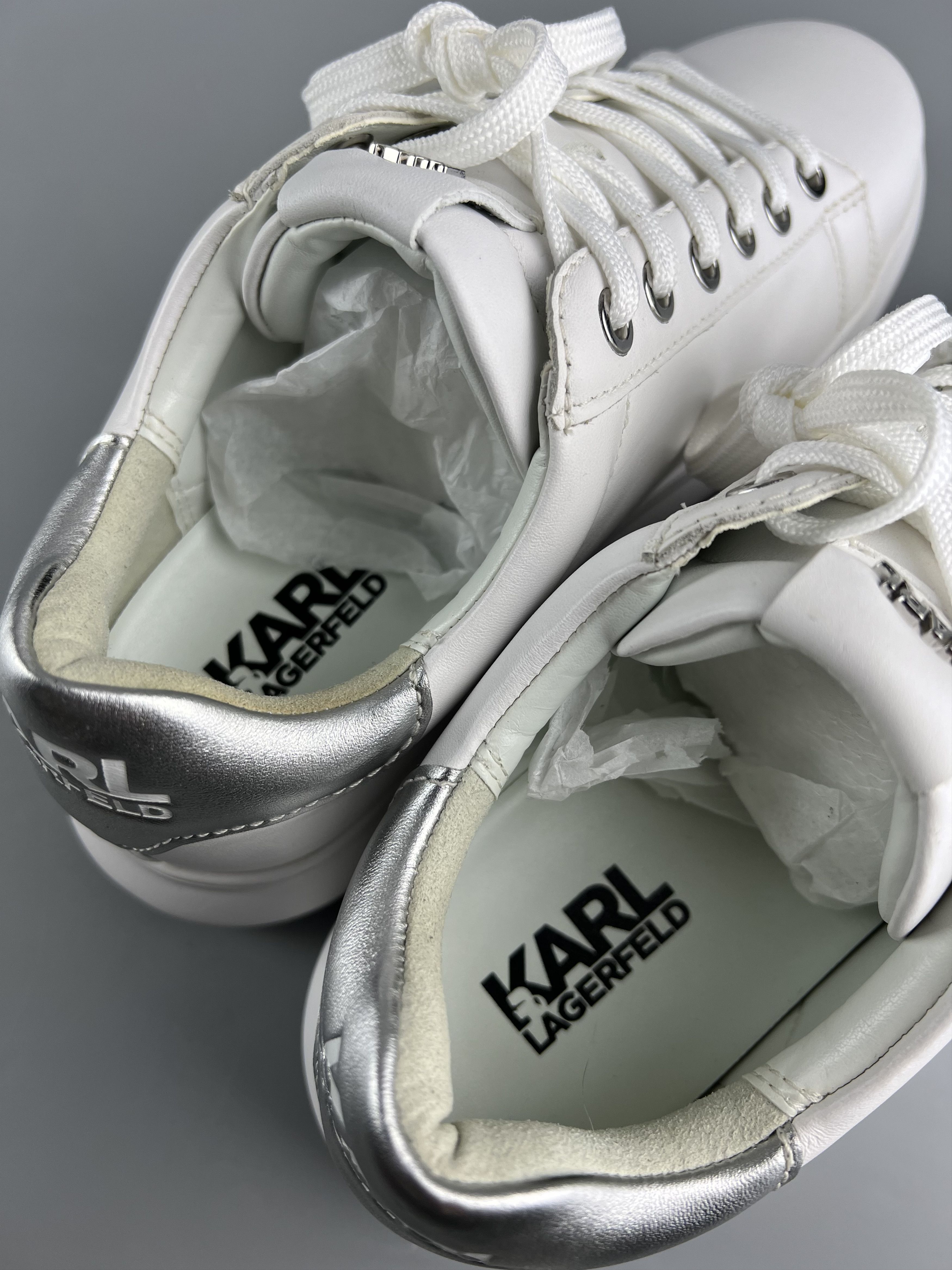 Karl Lagerfeld Karl Lagerfeld Karl Iconic 3D Logo Women's Leather Sneakers Size US 7 / IT 37 - 7 Thumbnail