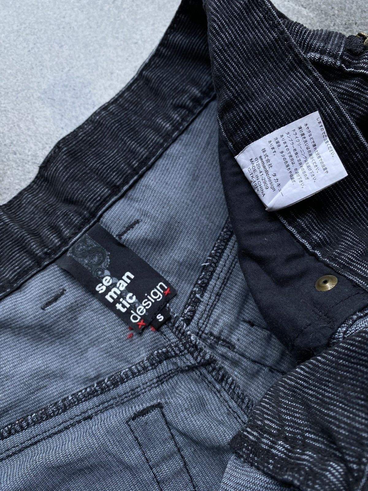 If Six Was Nine Semantic Design Faded Black Bootcut Corduroy Pants Size US 30 / EU 46 - 6 Thumbnail