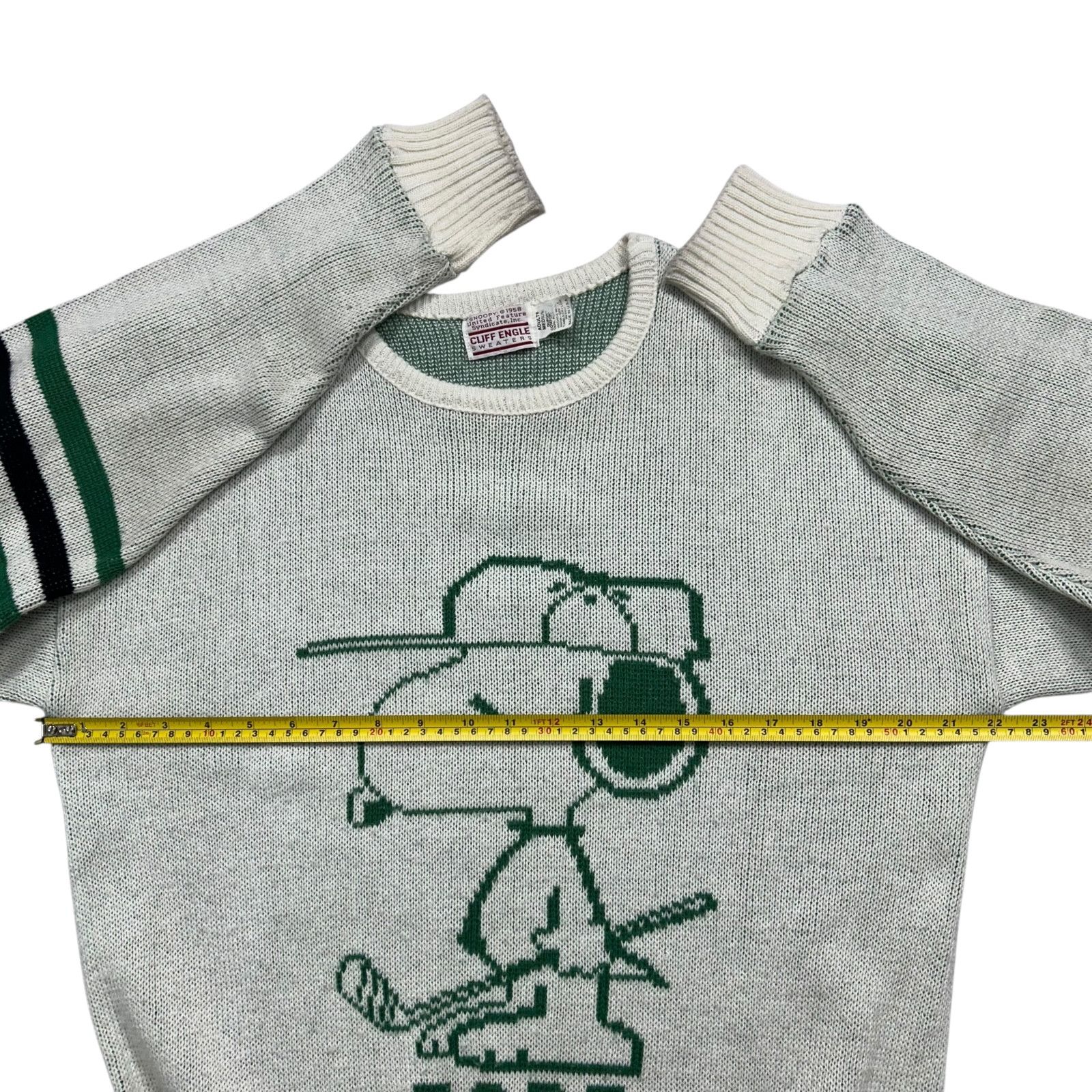 Vintage VTG 80s 90s PEANUTS SNOOPY GOLF SWEATER FORE CLIFF ENGLE Size US M / EU 48-50 / 2 - 9 Thumbnail