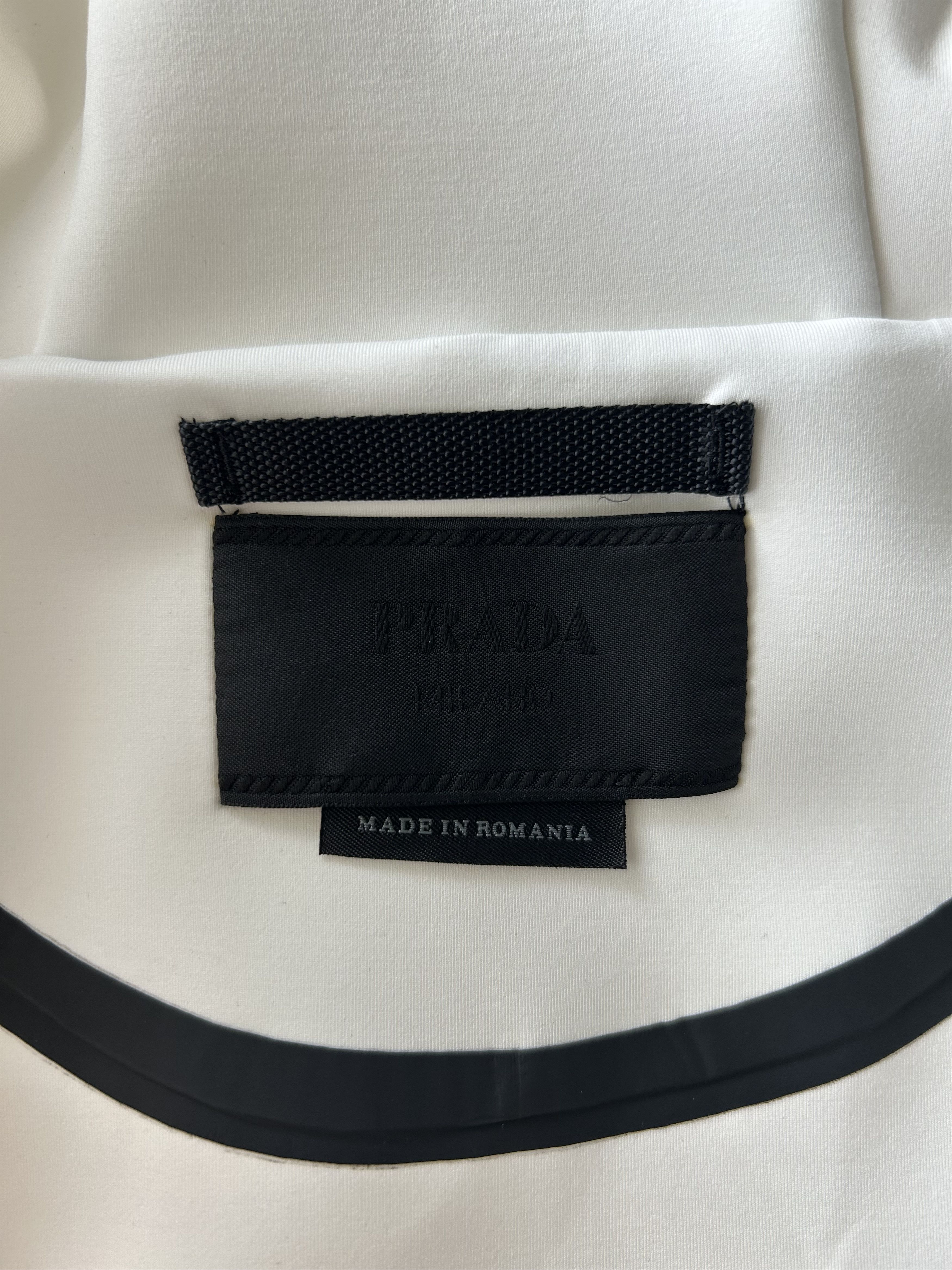 Prada Prada White & Red Logo Zip Up Hoodie Size US XXL / EU 58 / 5 - 3 Thumbnail