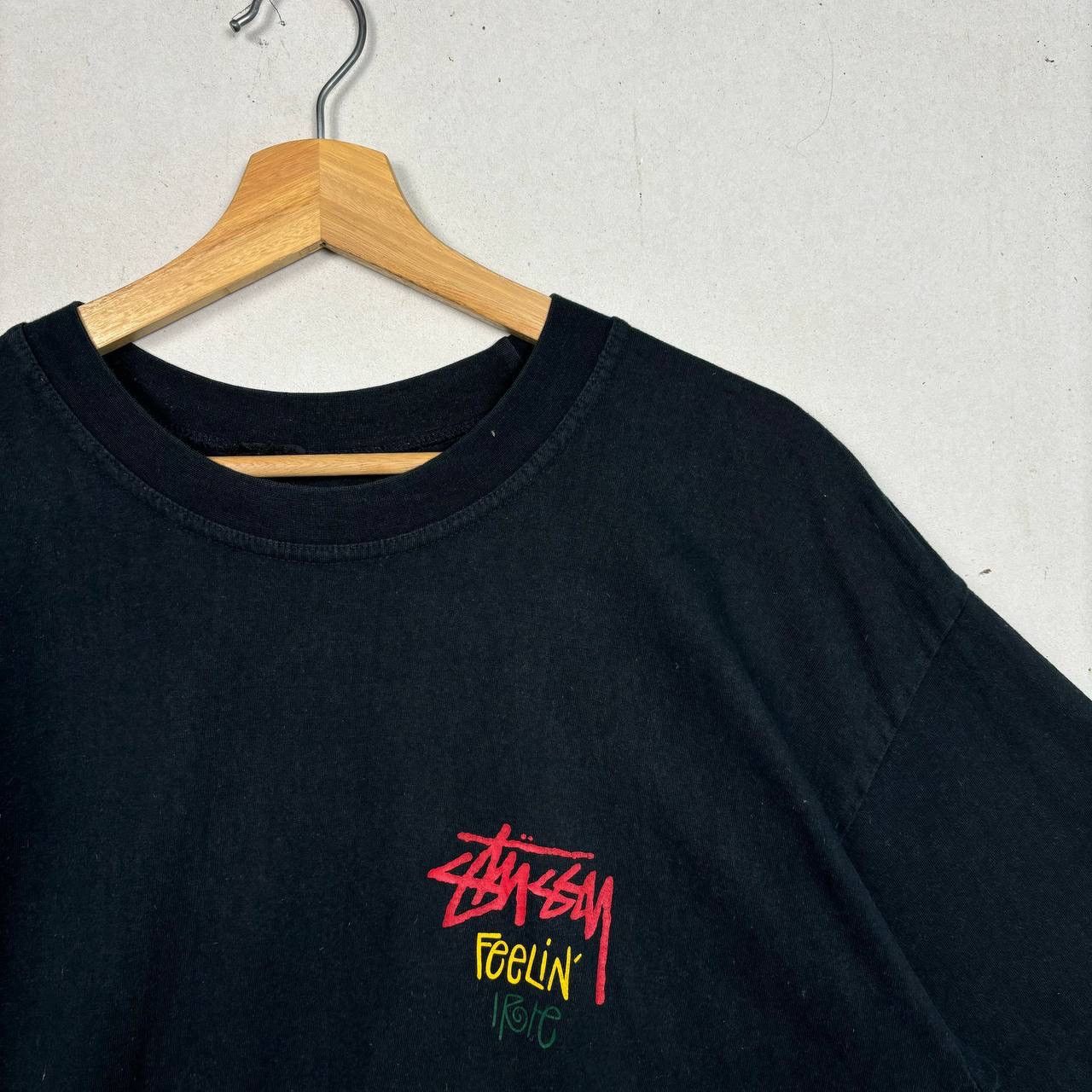 Stussy Thrashed 90s Stussy Irie Vibrations Tribe Tee Rasta ERD Size US L / EU 52-54 / 3 - 4 Thumbnail