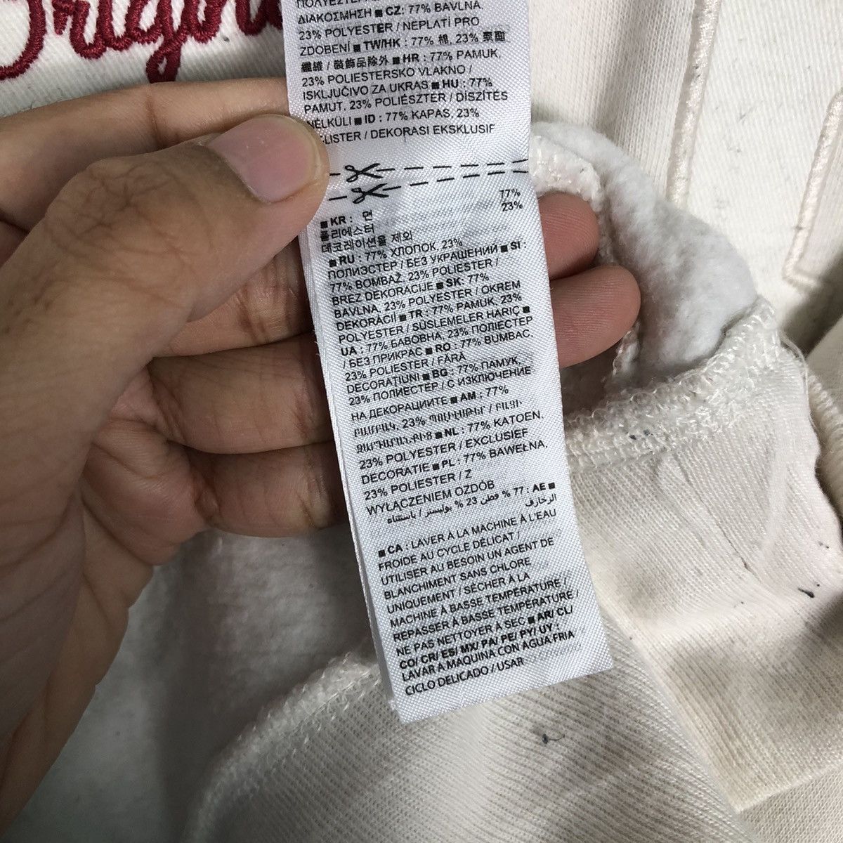 Japanese Brand GAP Original Spellout Crewneck Sweatshirt Cream Beige Size US L / EU 52-54 / 3 - 16 Thumbnail