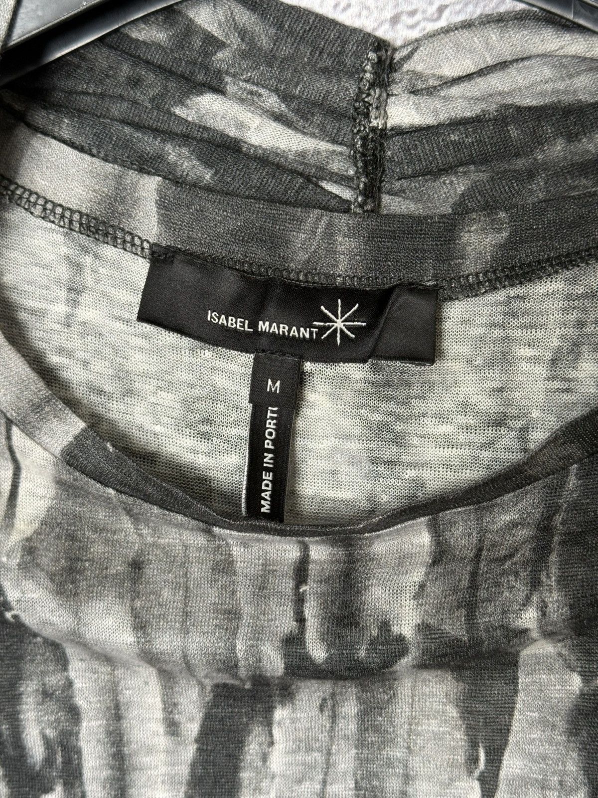 Isabel Marant Isabel Marant Feather Print Blouse Lightweight Linen Top Size M / US 6-8 / IT 42-44 - 14 Thumbnail
