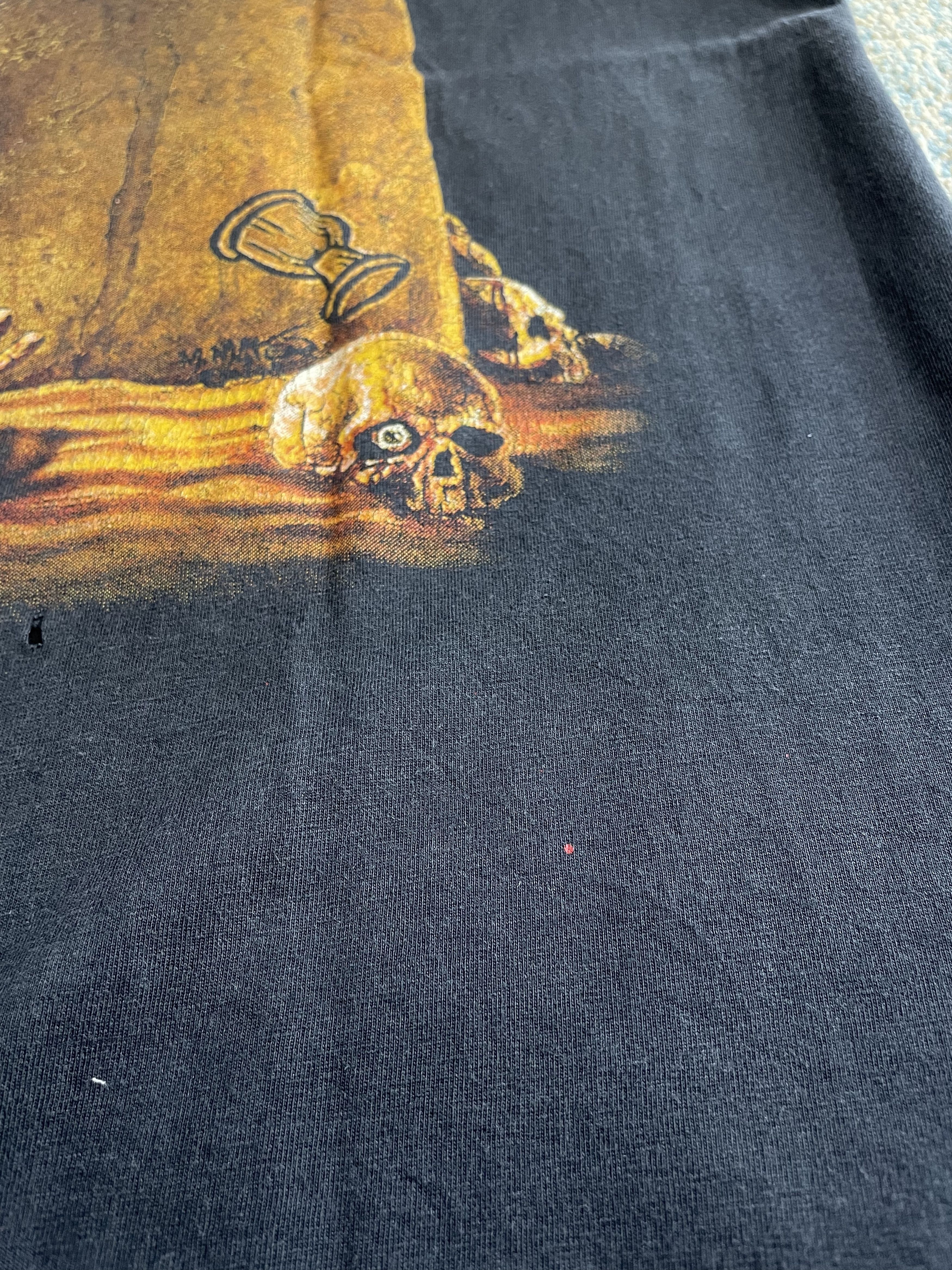 Band Tees × Vintage Grave Digger 90s Vinatge Faded T Shirt Size US L / EU 52-54 / 3 - 7 Thumbnail