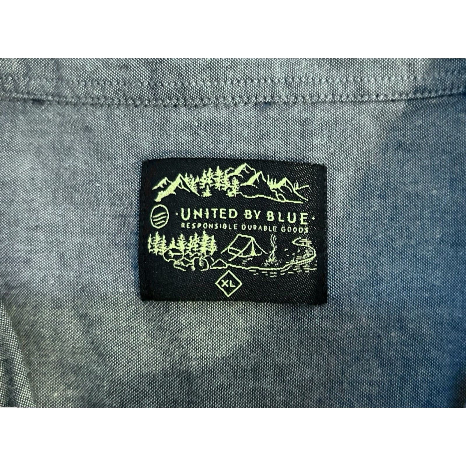 United By Blue VINTAGE United by Blue Long Sleeve Button-Down Shirt Mens XL GUC Chambray Blue Woven 2010s Size US XL / EU 56 / 4 - 5 Thumbnail