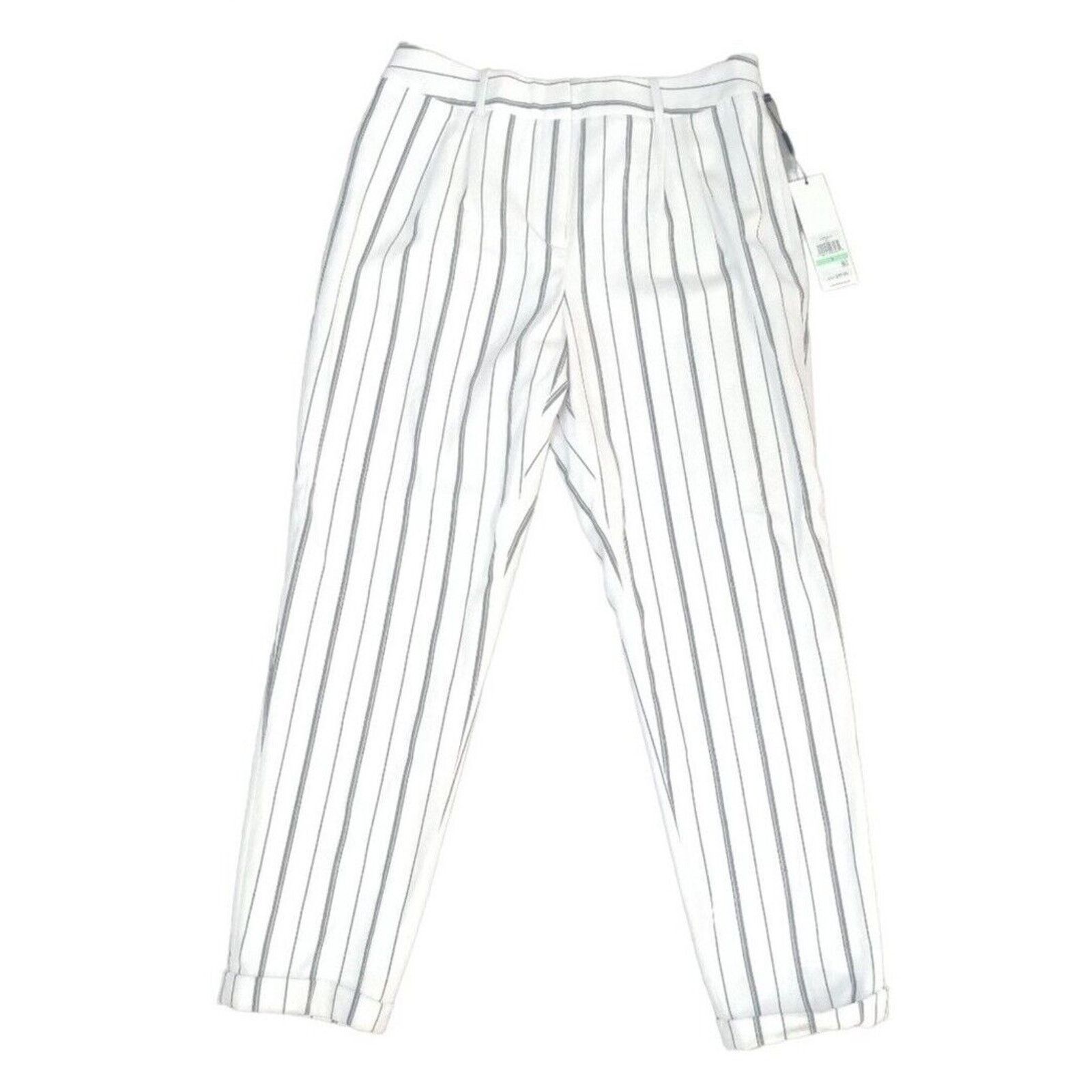 Calvin Klein Calvin Klein Striped Slim Leg Dress Pants Trousers Size 8 Size 30" / US 8 / IT 44 - 3 Thumbnail