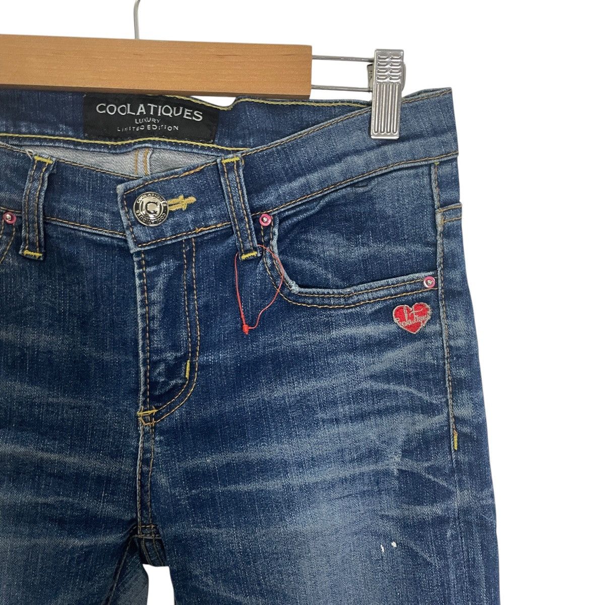Japanese Brand Vintage Coolatique Distressed Denim Size 30" / US 8 / IT 44 - 4 Thumbnail