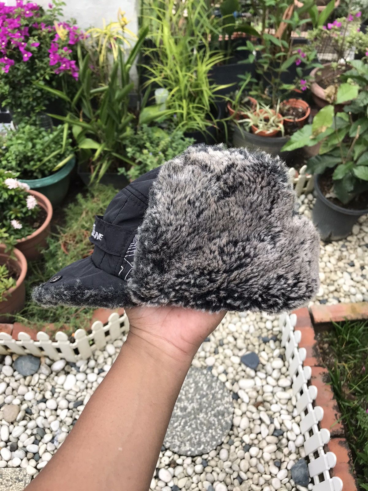 Japanese Brand × Vintage AUTHENTIC FUR TRIM WINTER TRAPPER HAT WITH EAR WARMER FLAPS Size ONE SIZE - 11 Thumbnail