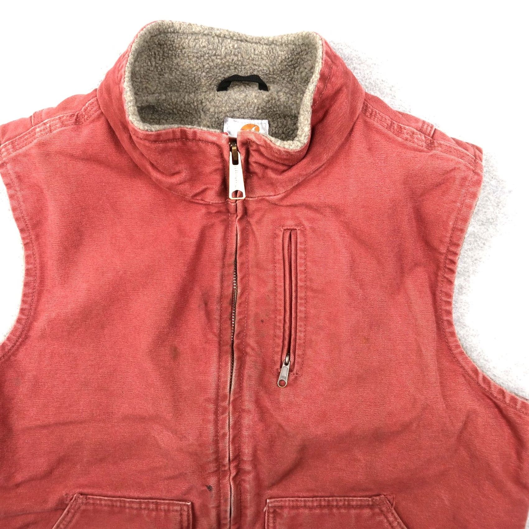 Carhartt VINTAGE Carhartt Vest Women’s L Pink Lined Sherpa WV001 VRS Regular Size L / US 10 / IT 46 - 3 Thumbnail