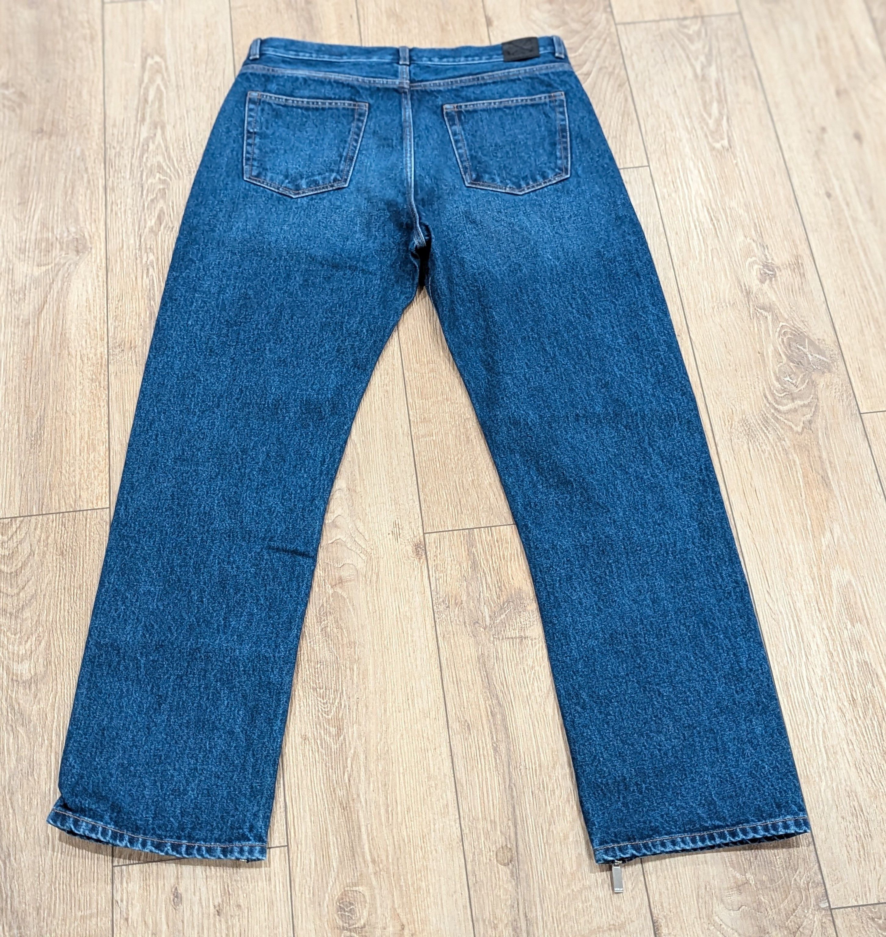 Off-White OFF-WHITE Zip Tab Detail Skate Jeans Blue 33 Size US 33 - 4 Thumbnail