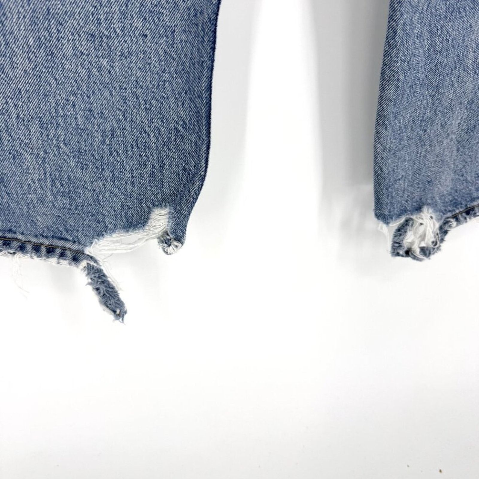 Agolde Agolde Lana Relaxed Straight Denim Jeans Raw Hem Size 27 Size 27" / US 4 / IT 40 - 5 Thumbnail
